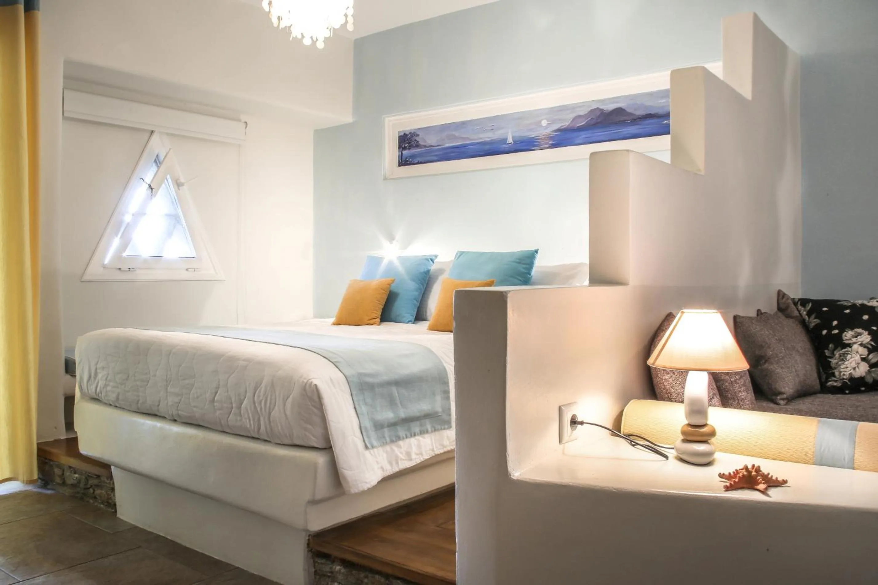 Photo of the whole room, Bed in Aegean Castle Andros – Adults Only