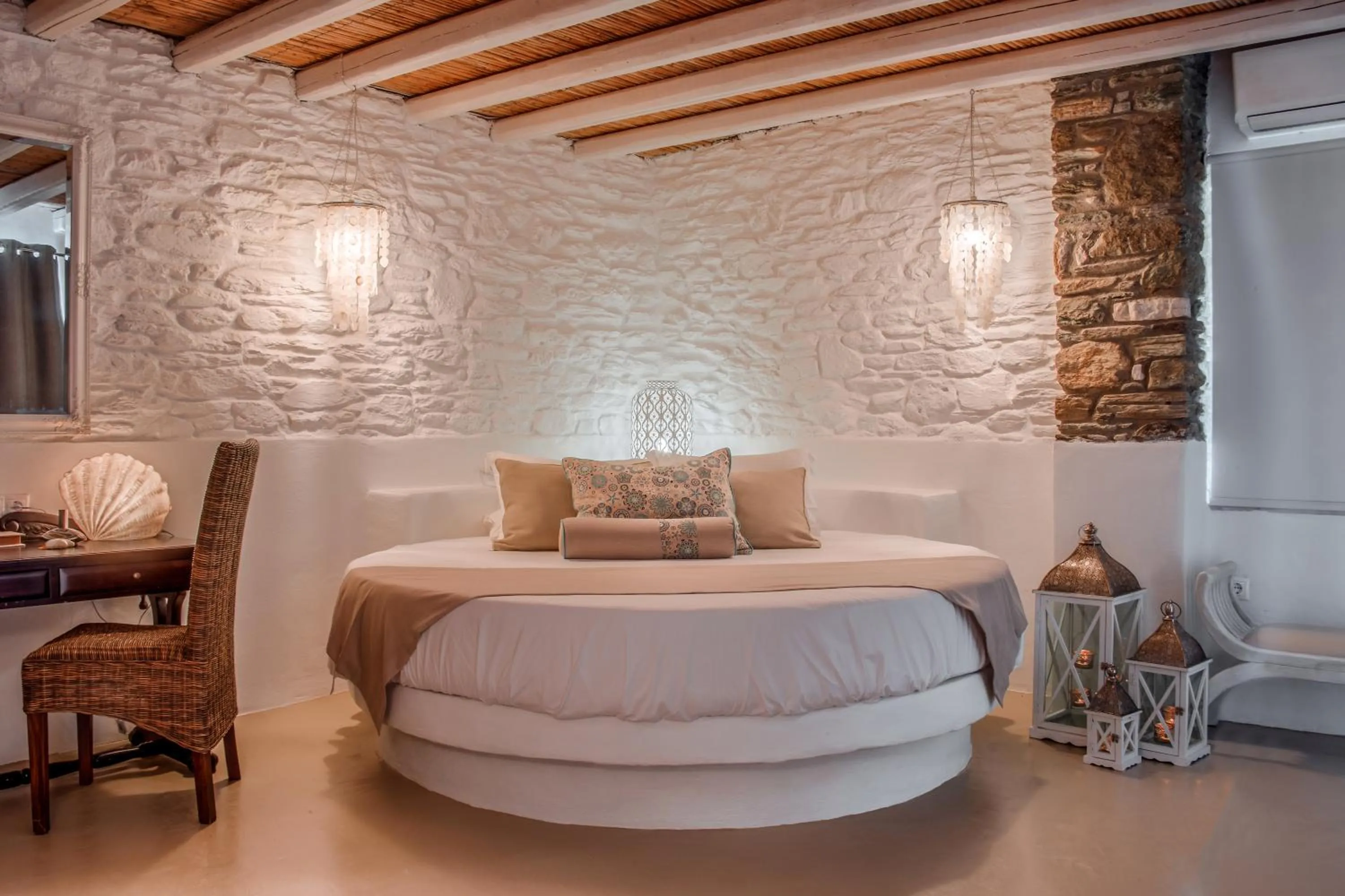 Photo of the whole room, Bed in Aegean Castle Andros – Adults Only