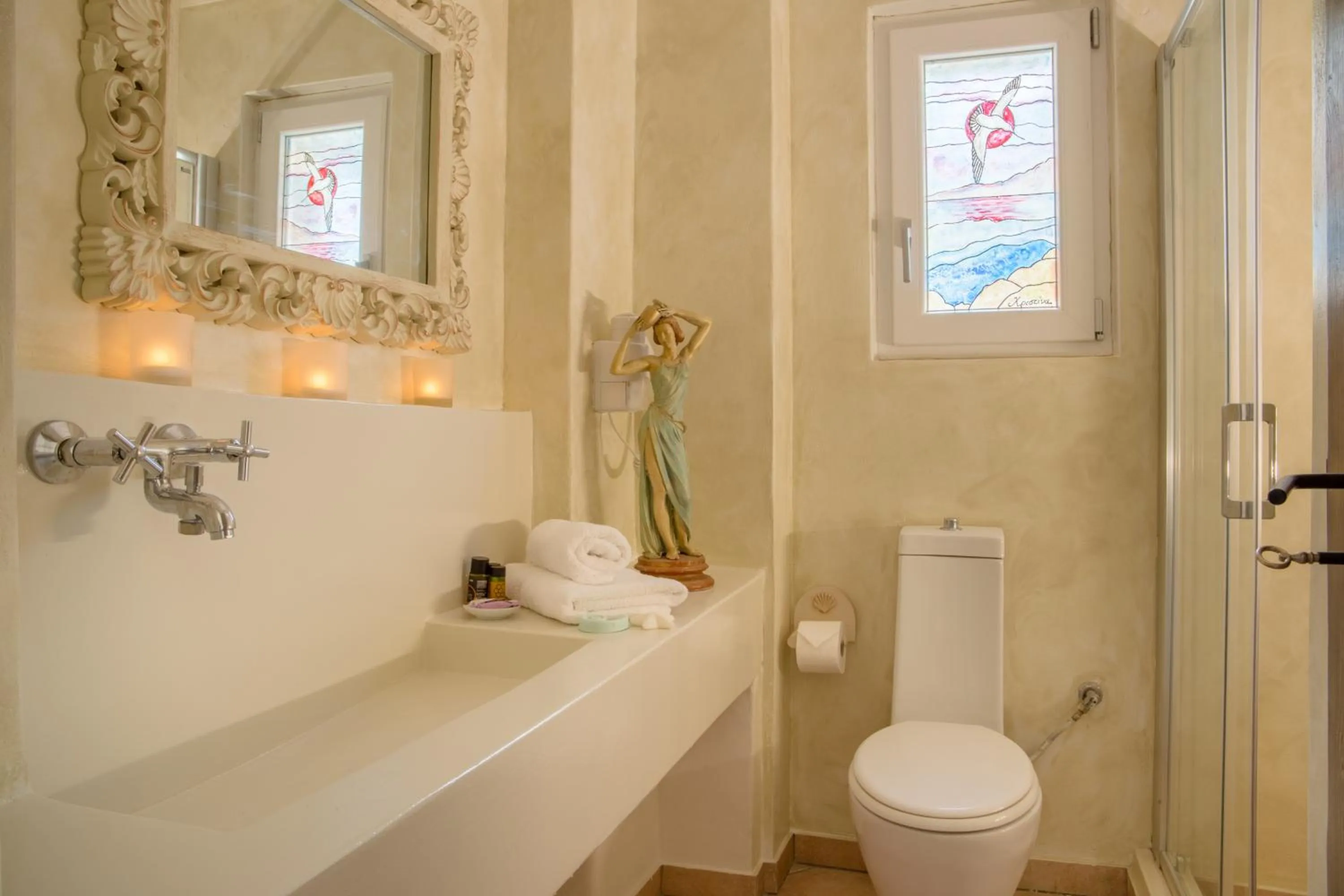 Bathroom in Aegean Castle Andros – Adults Only