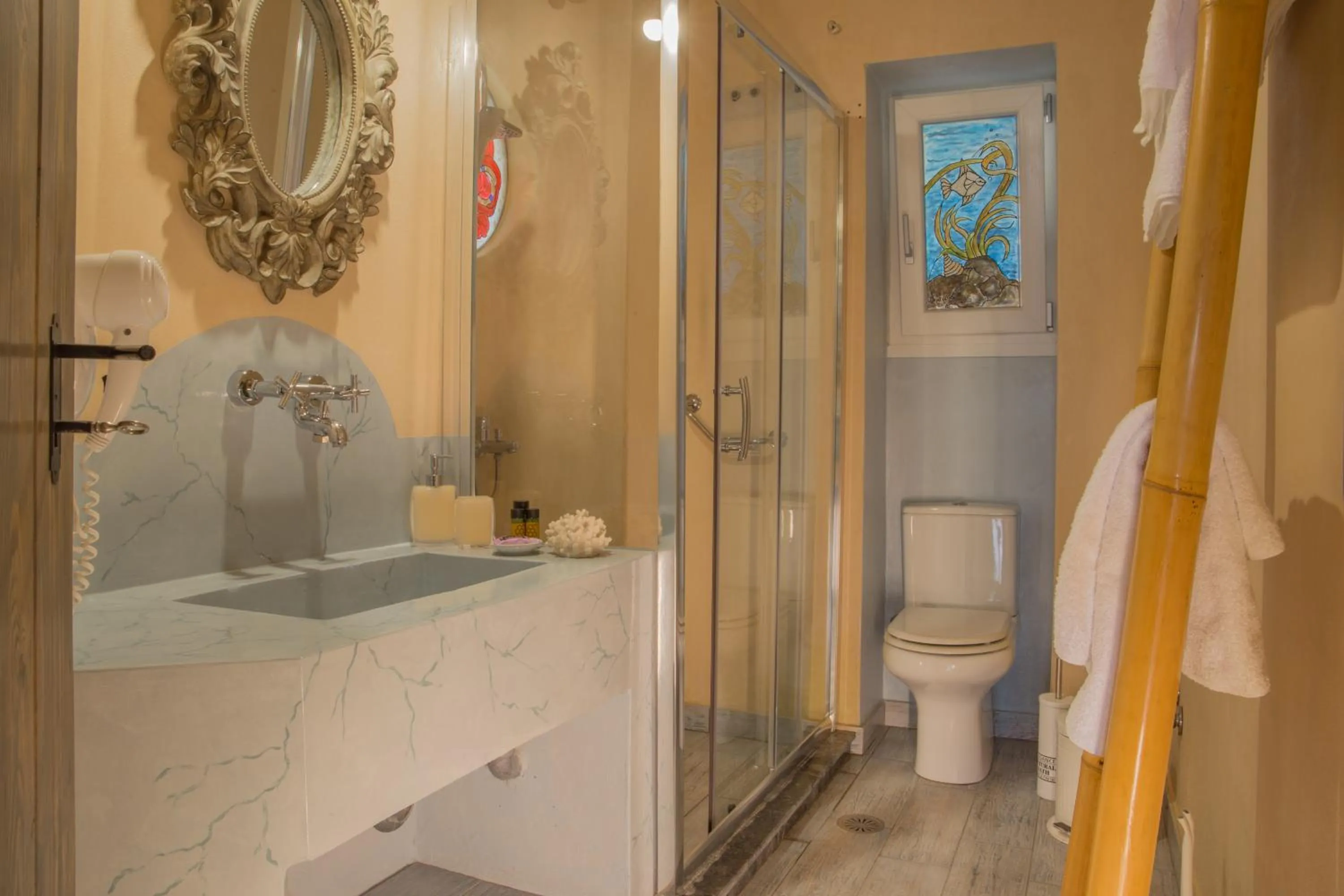Bathroom in Aegean Castle Andros – Adults Only