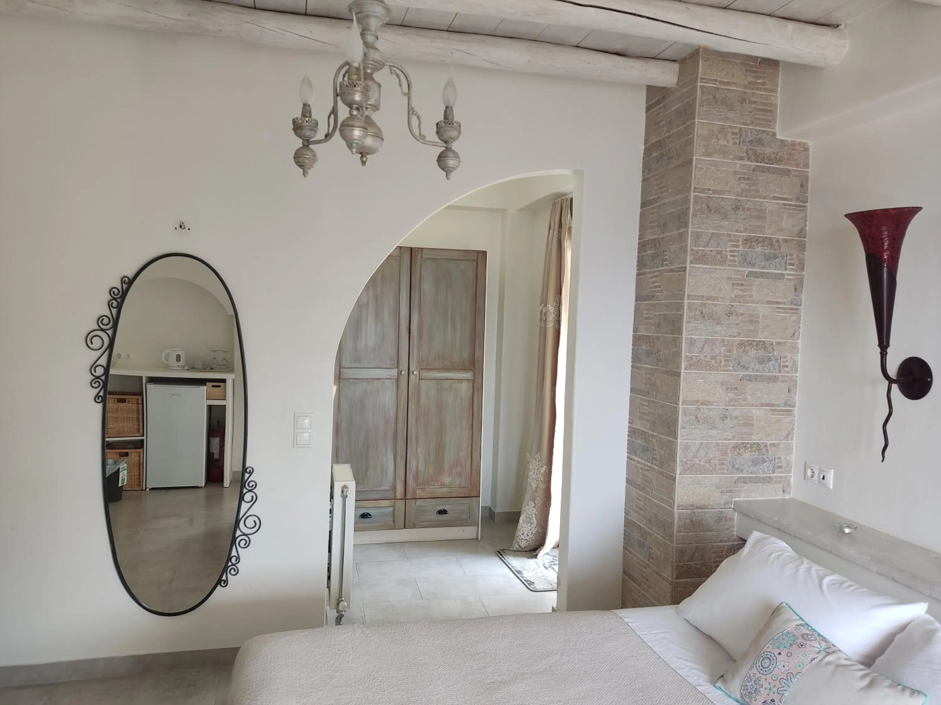 Property building, Bed in Aegean Castle Andros – Adults Only