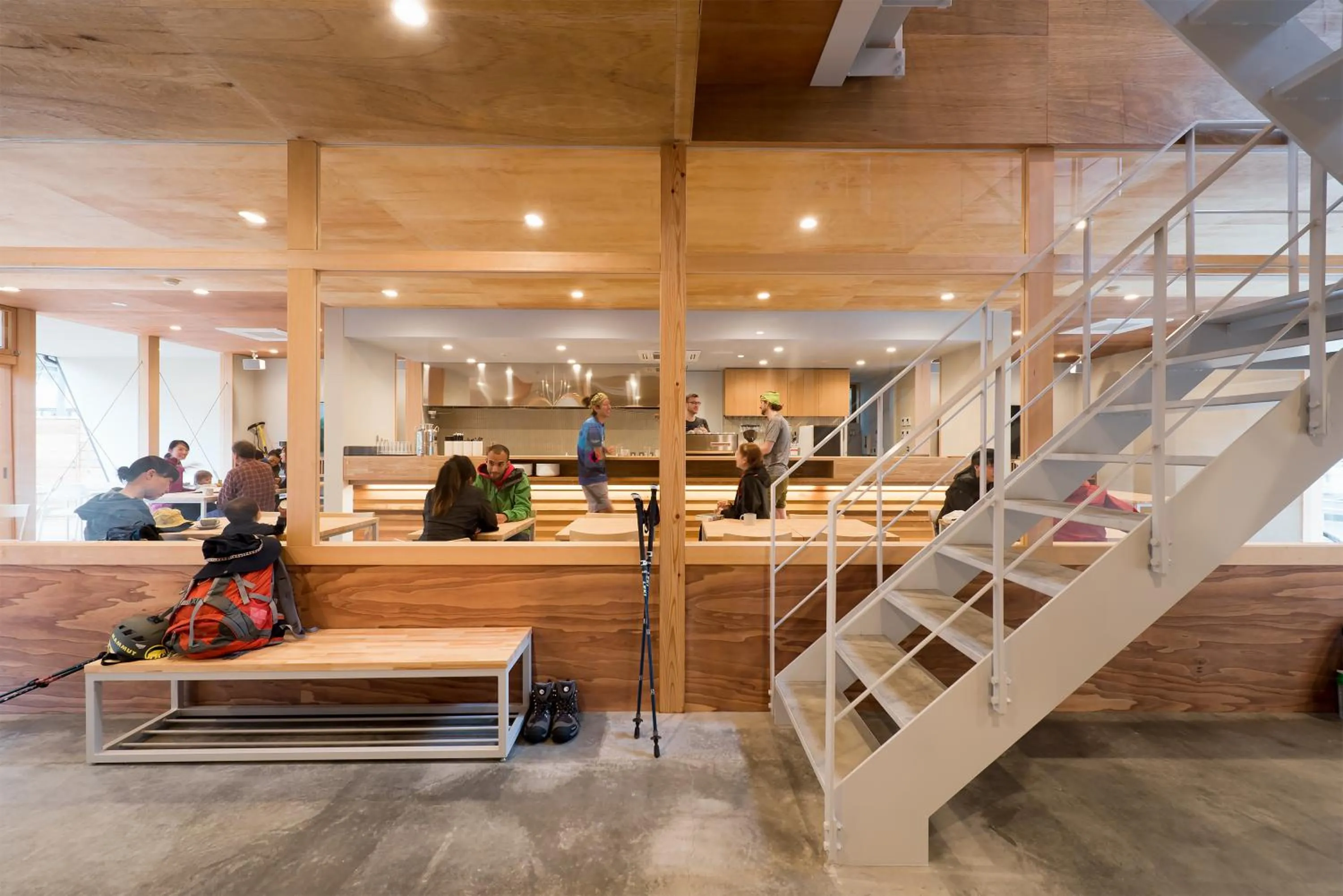 Lobby or reception in Mt.Takao Base Camp