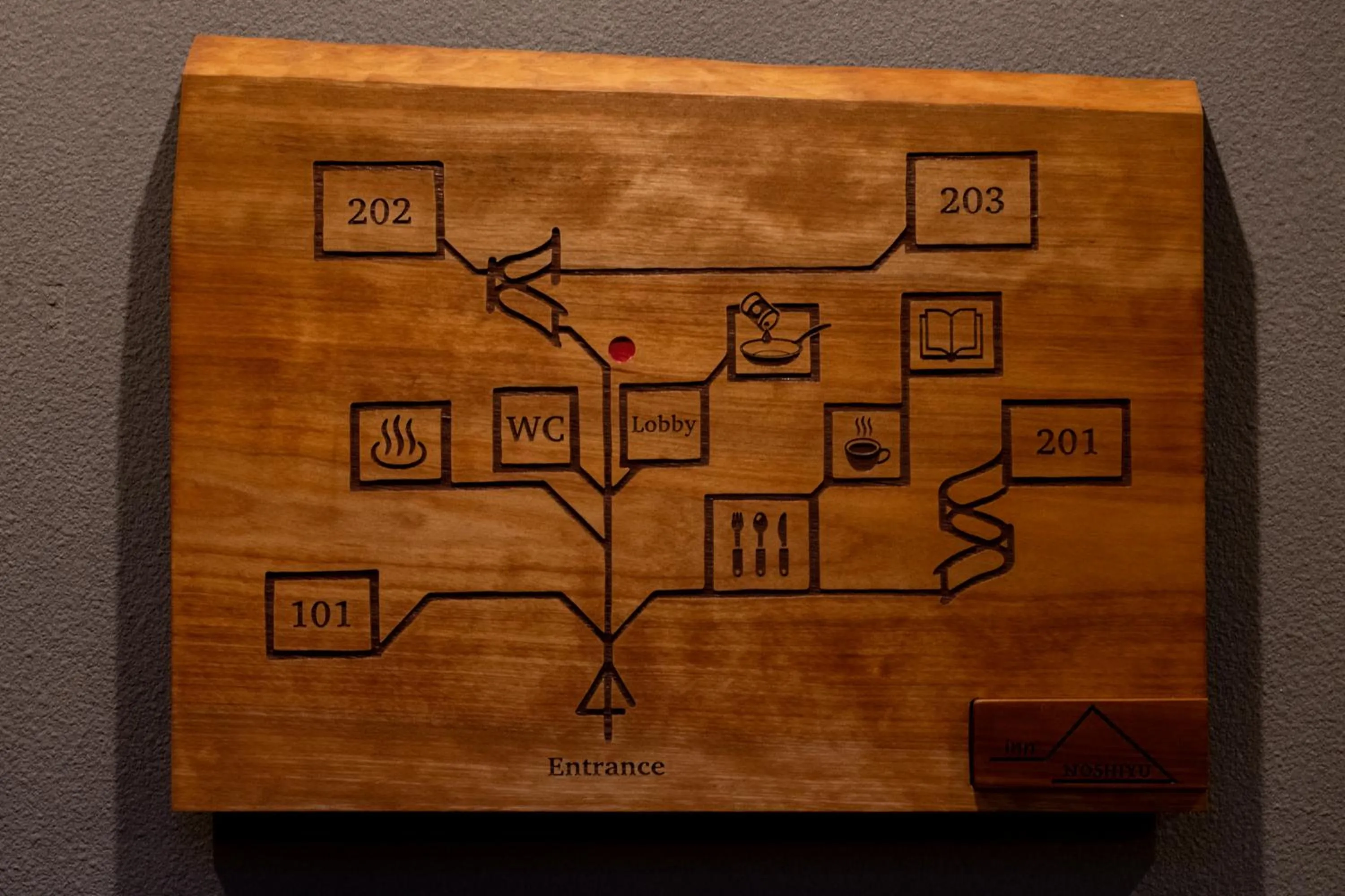 Floor plan in inn NOSHIYU