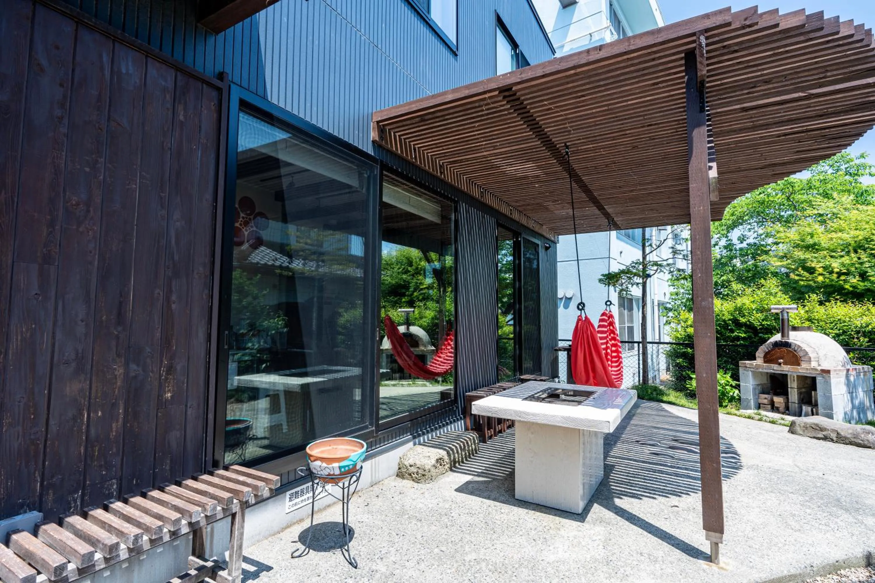 Balcony/Terrace in Sendai Guest House UMEBACHI