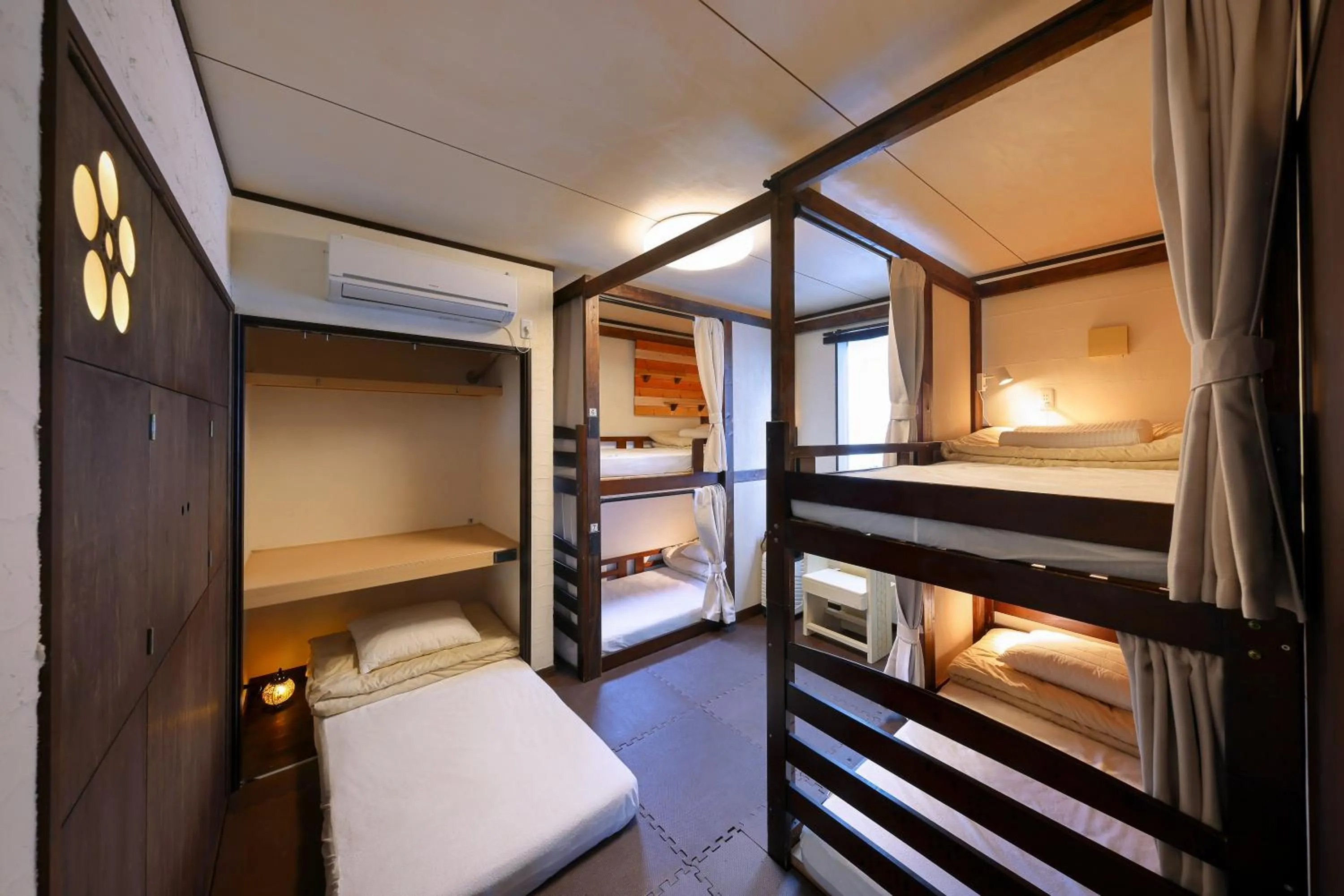 Photo of the whole room, Bed in Sendai Guest House UMEBACHI