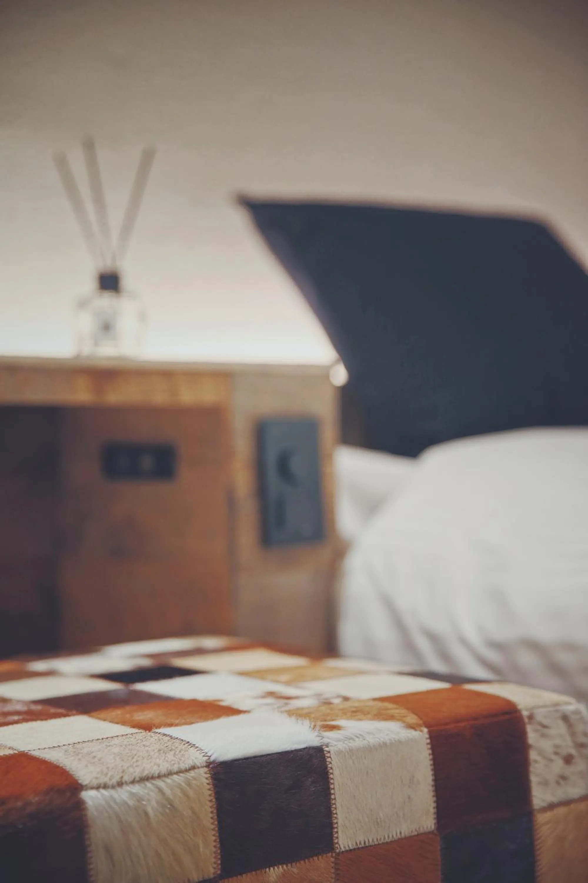 Decorative detail, Bed in Apricot Pension