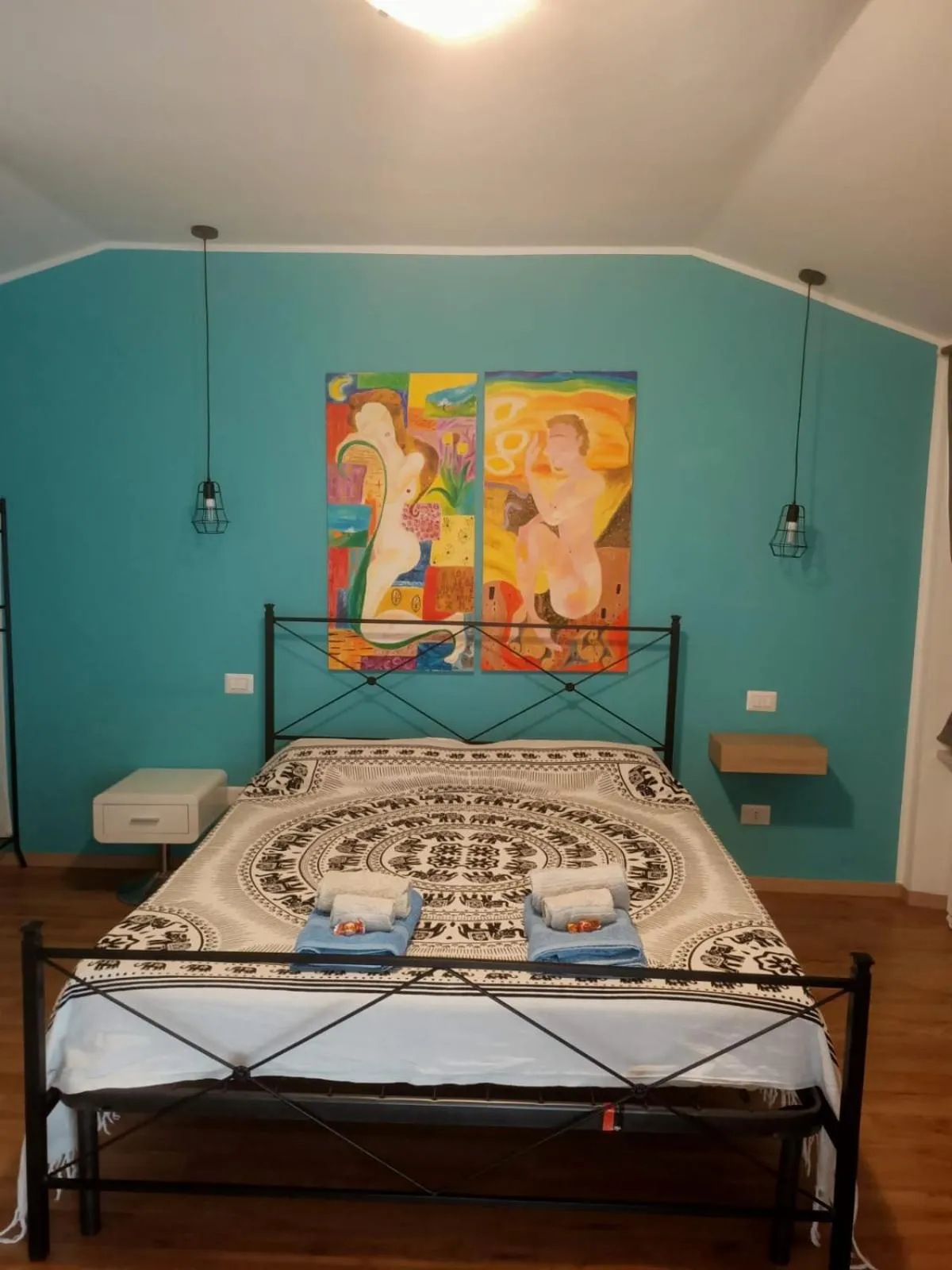 Bedroom, Bed in La casa sul tetto, Room's & Glamping