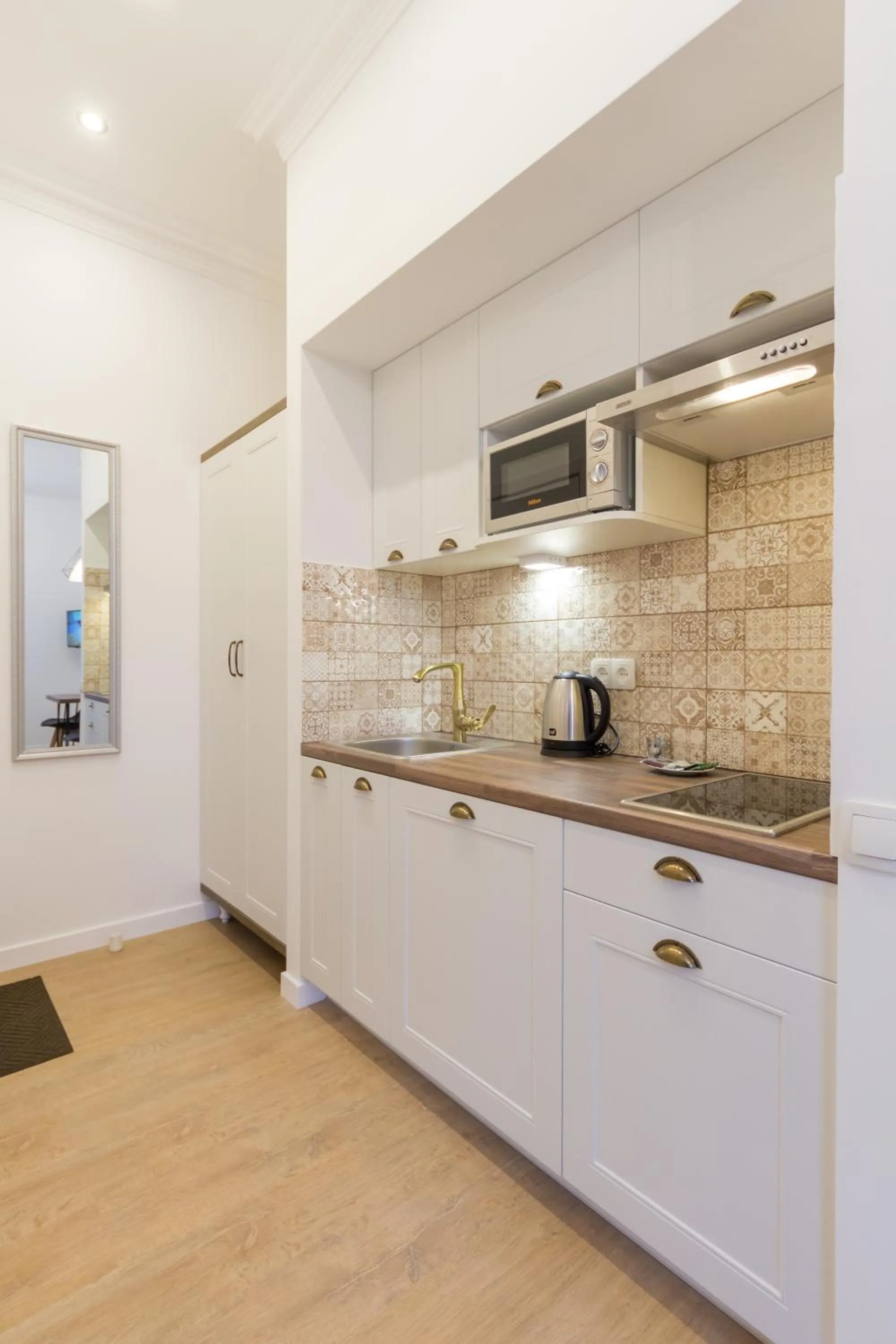 Kitchen or kitchenette in Scandinavian Apartments