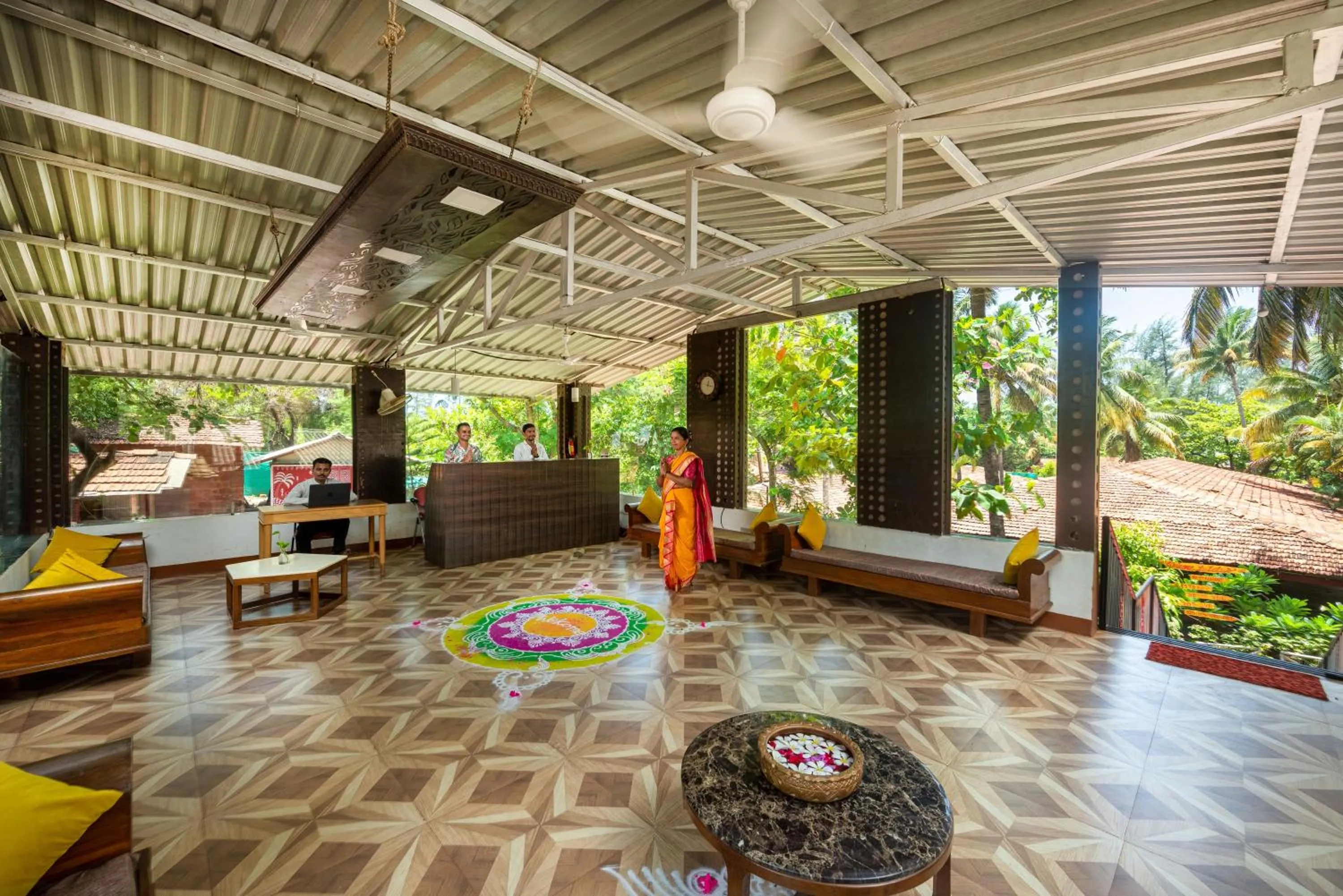 Lobby or reception in Lotus an Eco Beach Resort Dapoli Murud