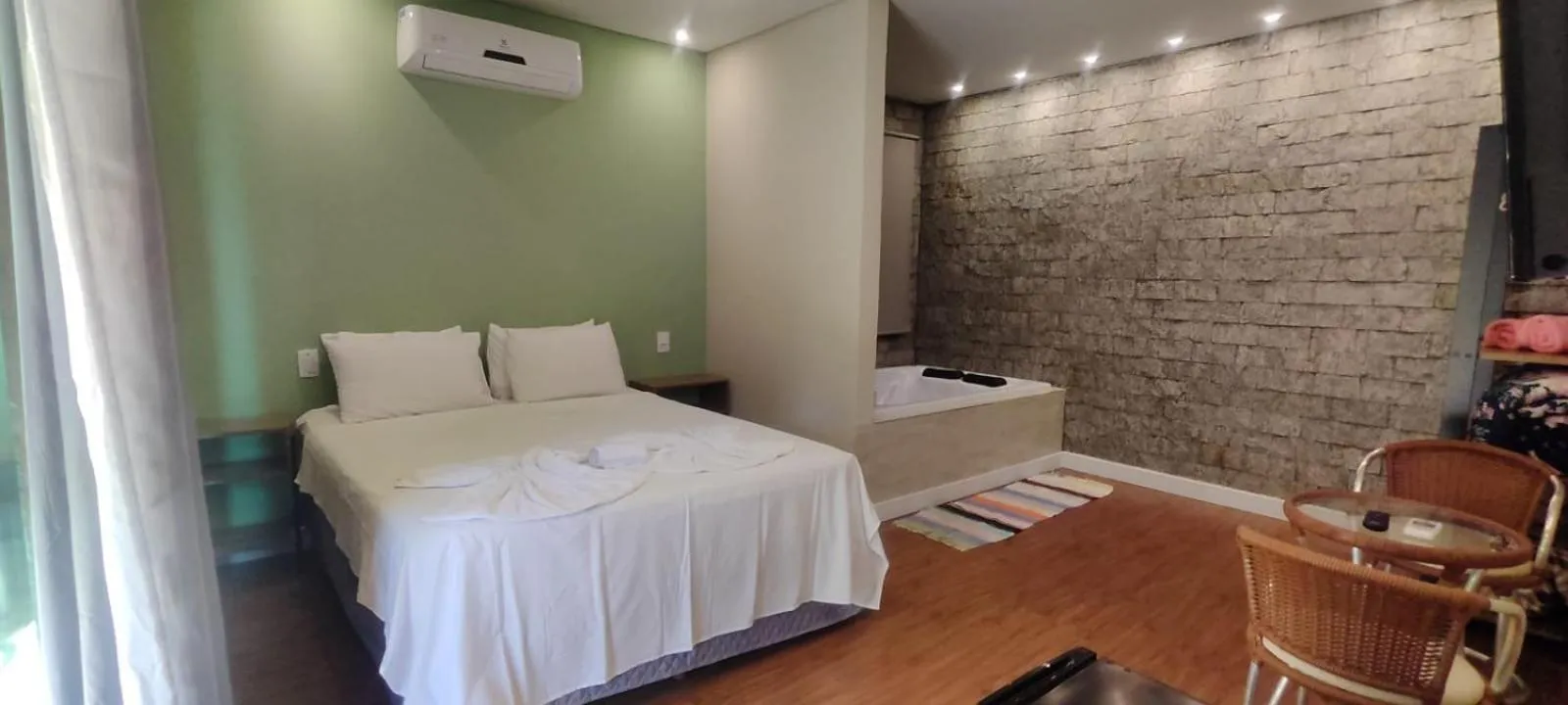 Bed in Pousada Banana Cipó