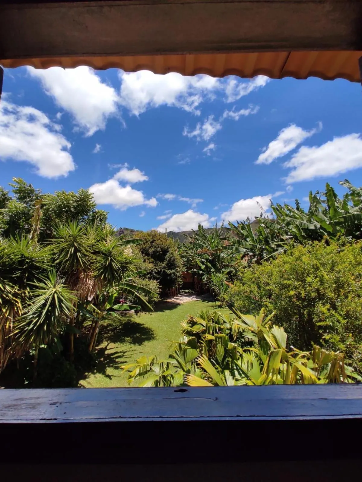 Garden view in Pousada Banana Cipó