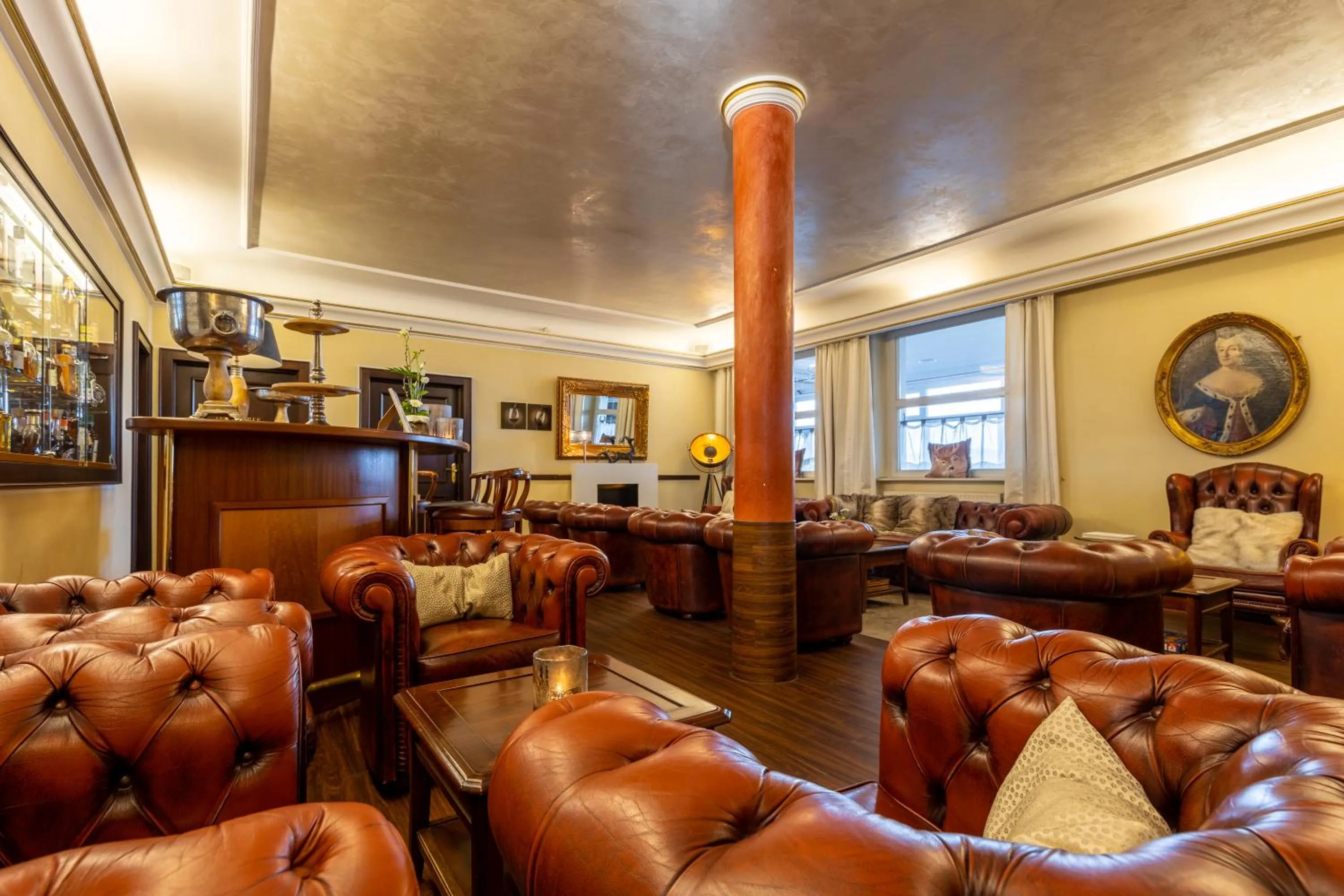 Lobby or reception in Jagdschloss Hotel Niederwald