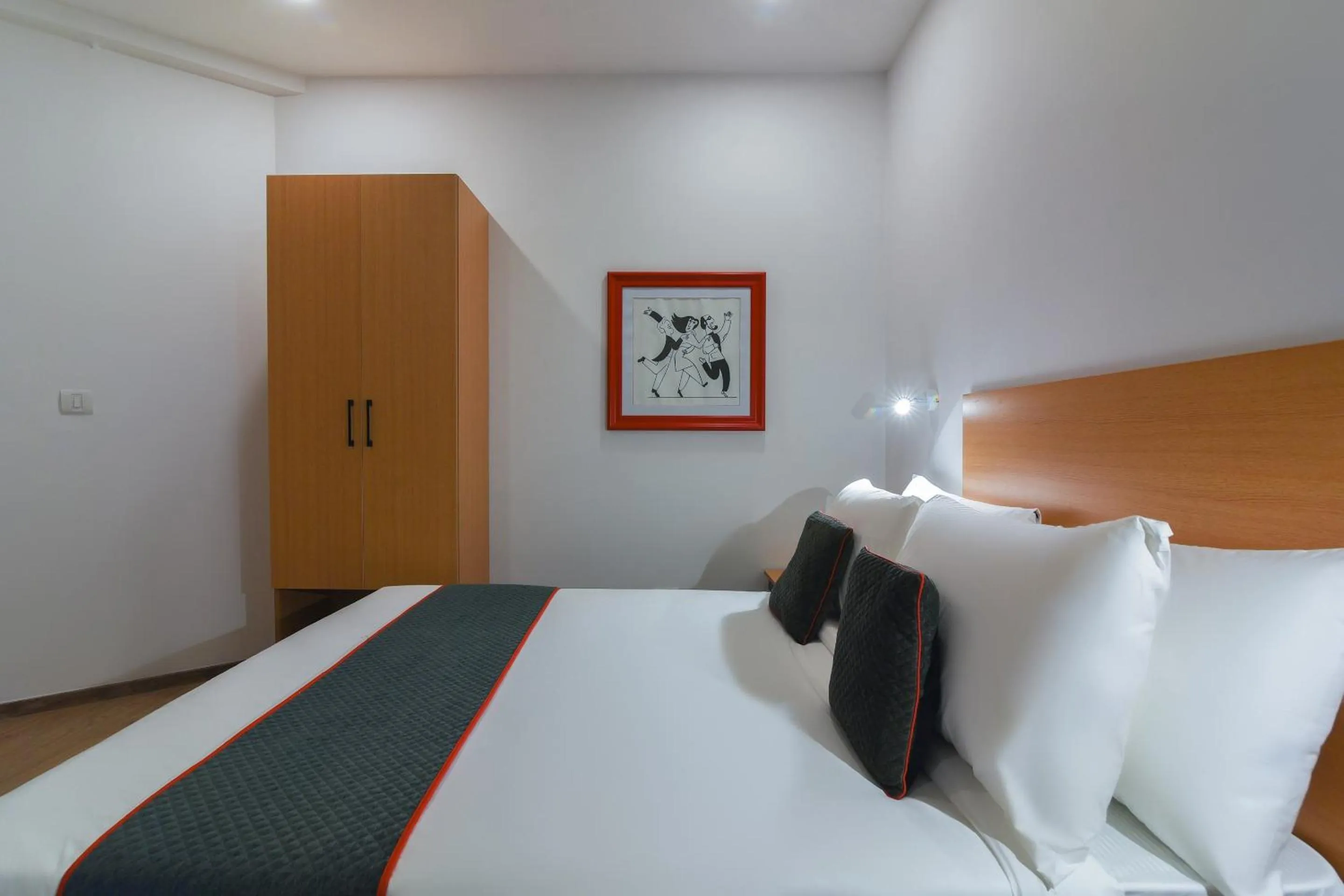Bedroom, Bed in Super Townhouse Spruce Hotels Bellandur