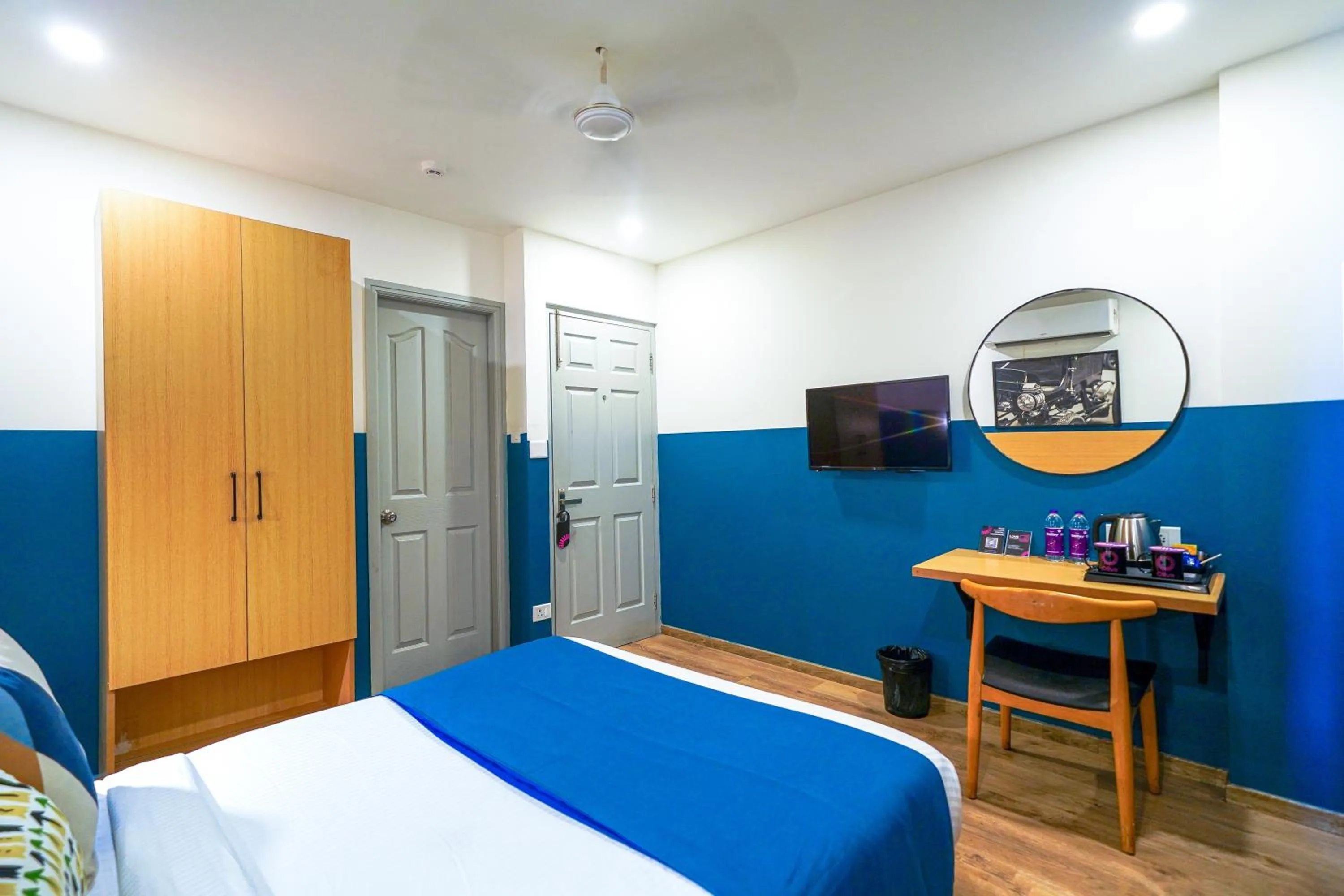 Bedroom, Bed in Olive Zip Kalyan Nagar by Embassy Group