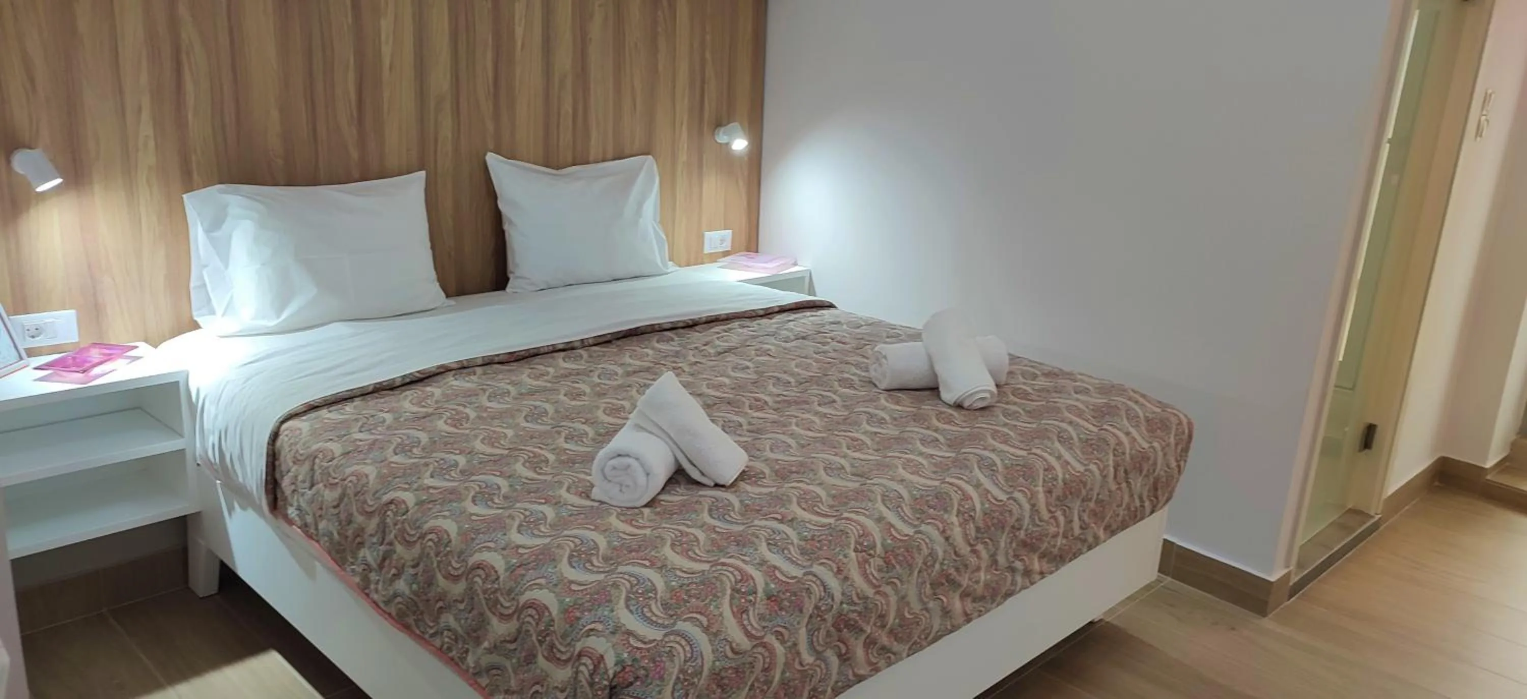 Bed in Posidonio Hotel