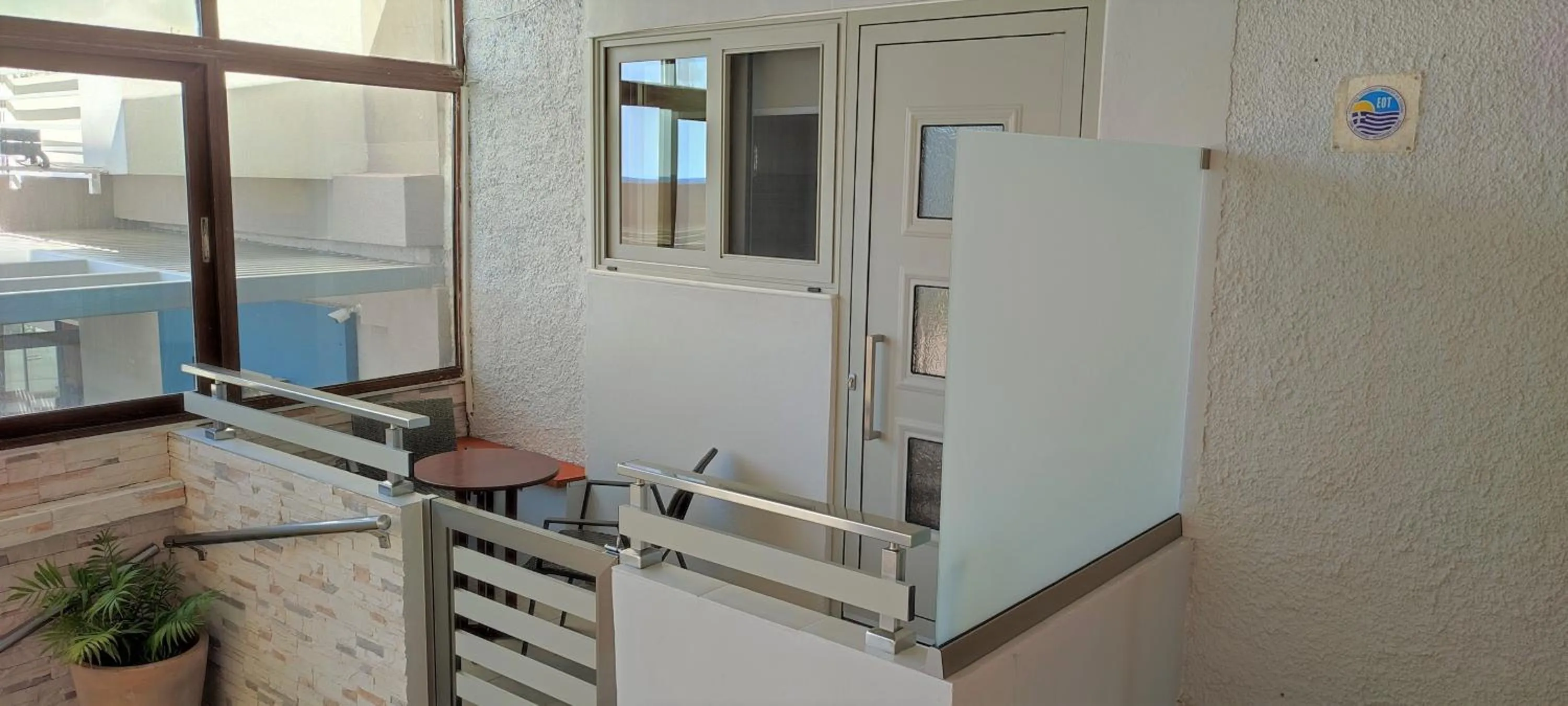 Facade/entrance in Posidonio Hotel