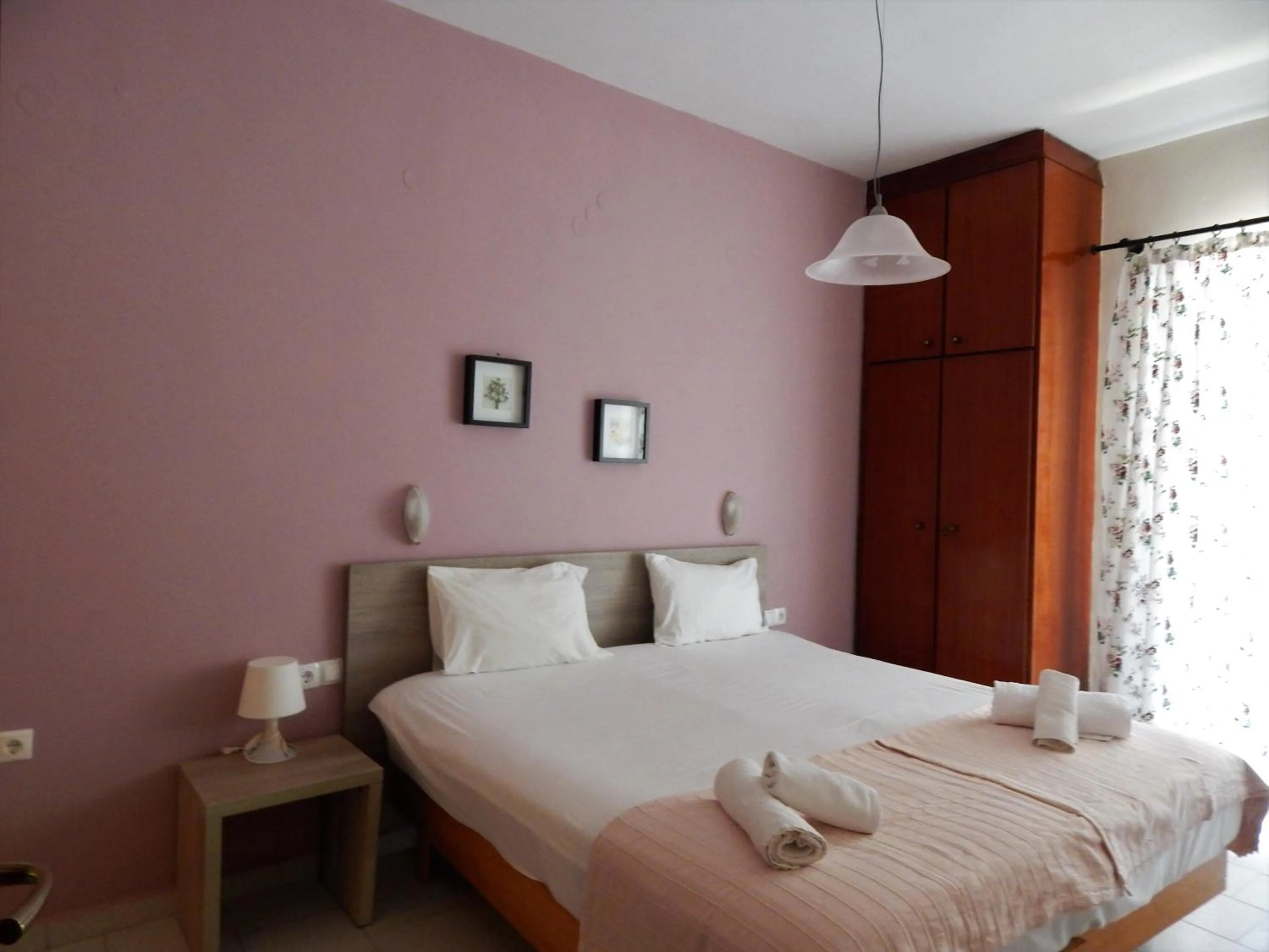 Bed in Posidonio Hotel