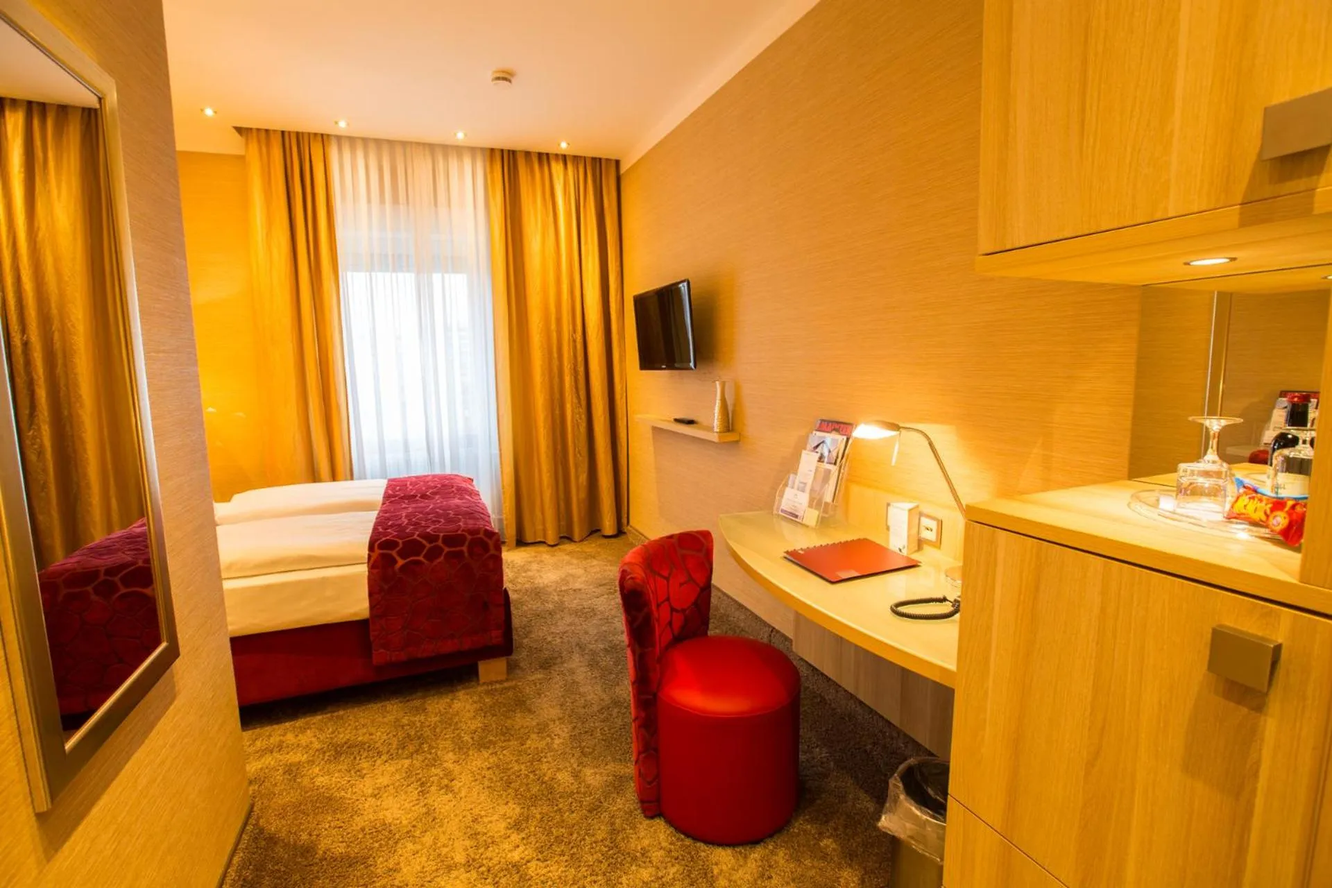 Bed in Top Hotel Hammer - Mainz Hauptbahnhof