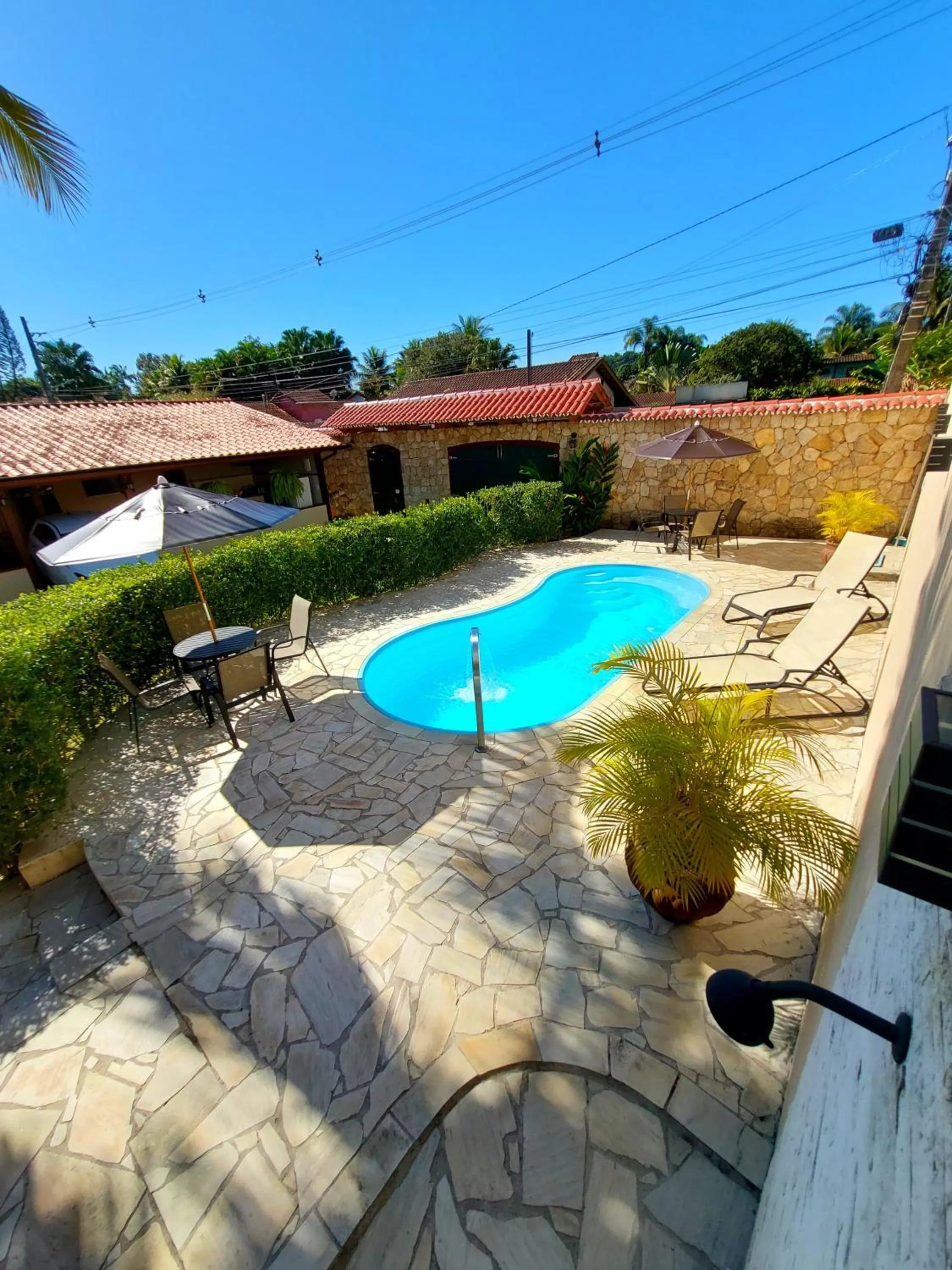 Garden view in Pousada das Saíras