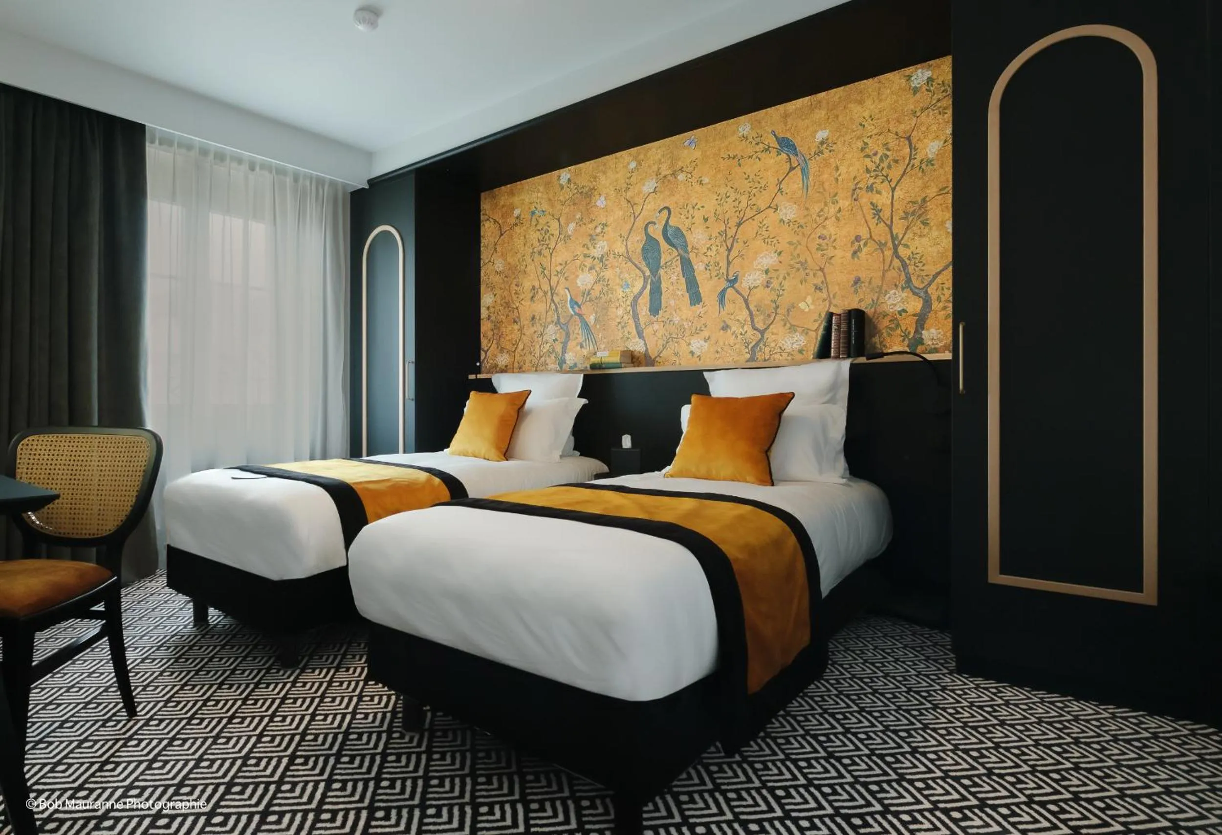 Bed in Hôtel et Restaurant Le Regina