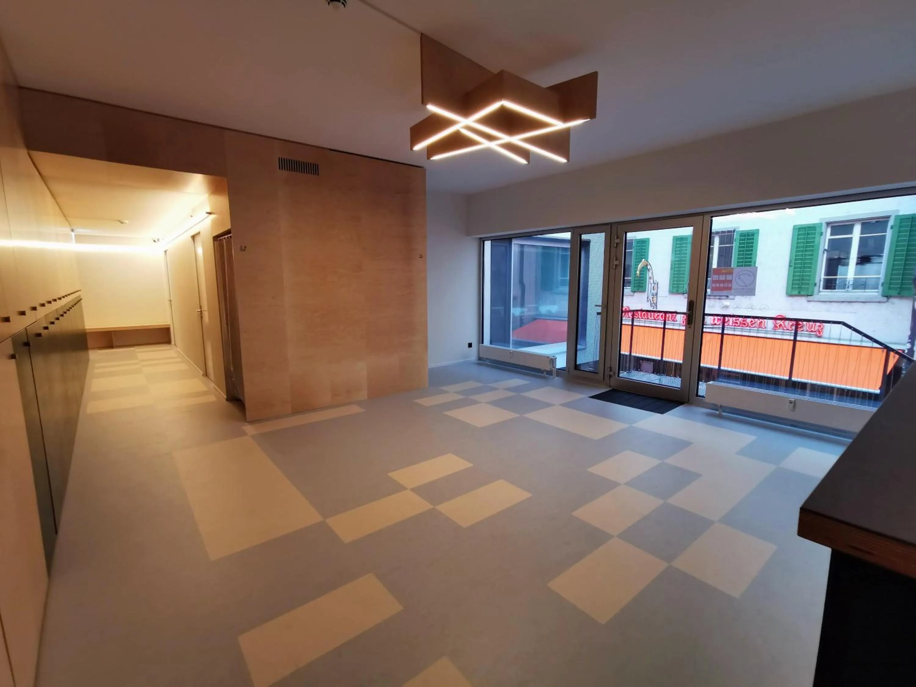 Lobby or reception in Green Marmot Capsule Hotel Zürich