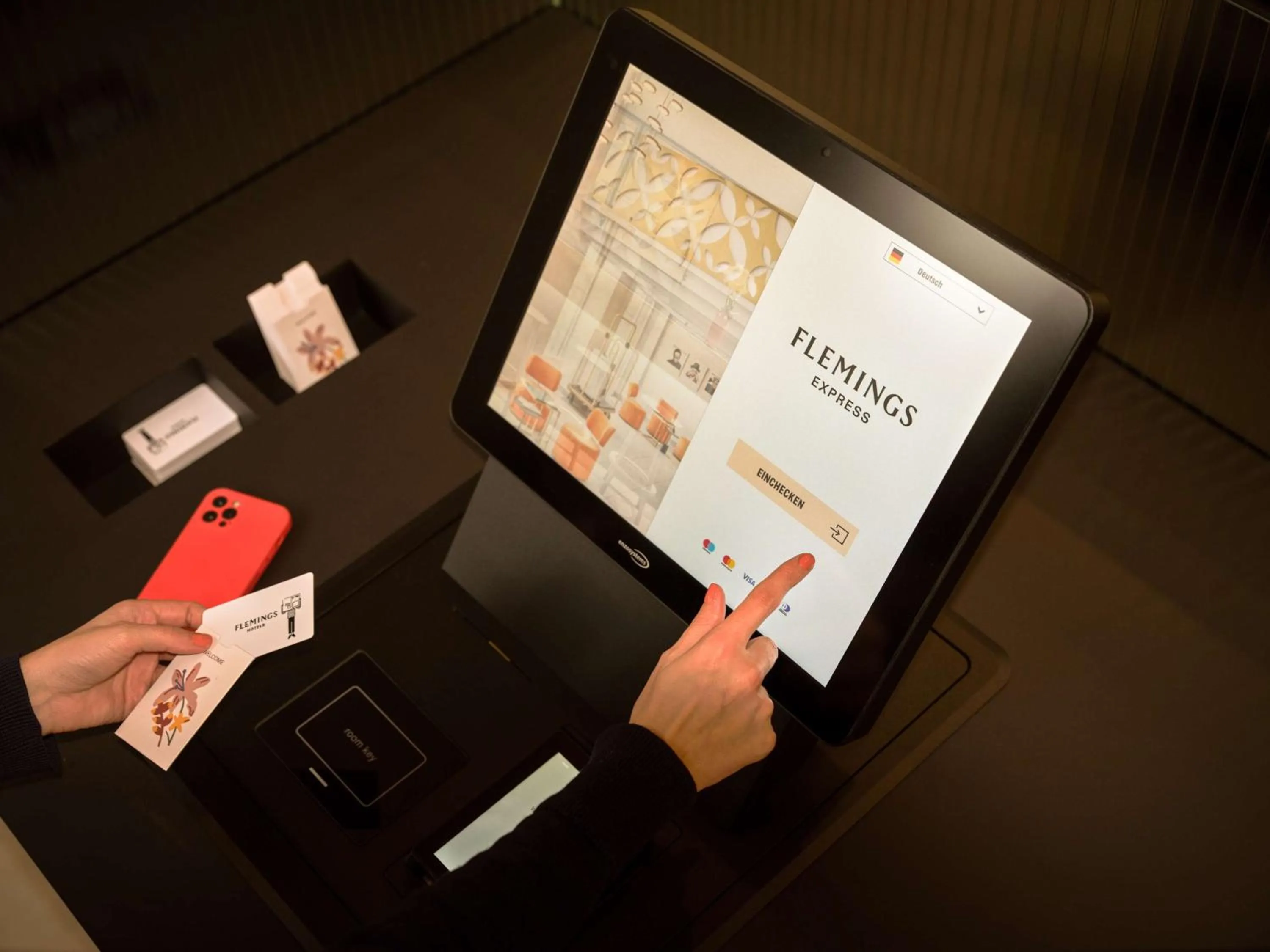 Lobby or reception in Flemings Hotel Frankfurt-Central