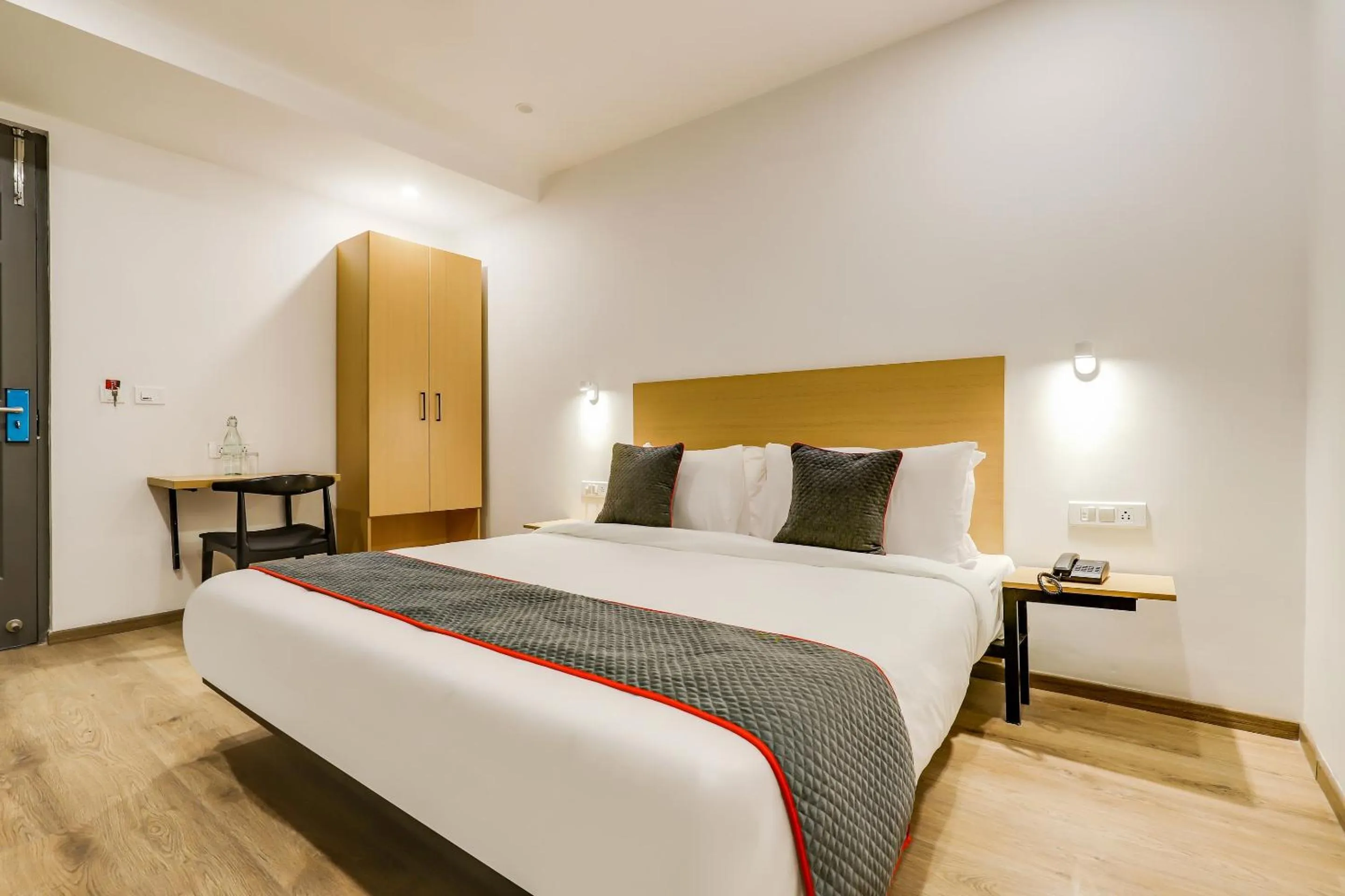 Bedroom, Bed in Townhouse Siddharth Vihar Ghaziabad