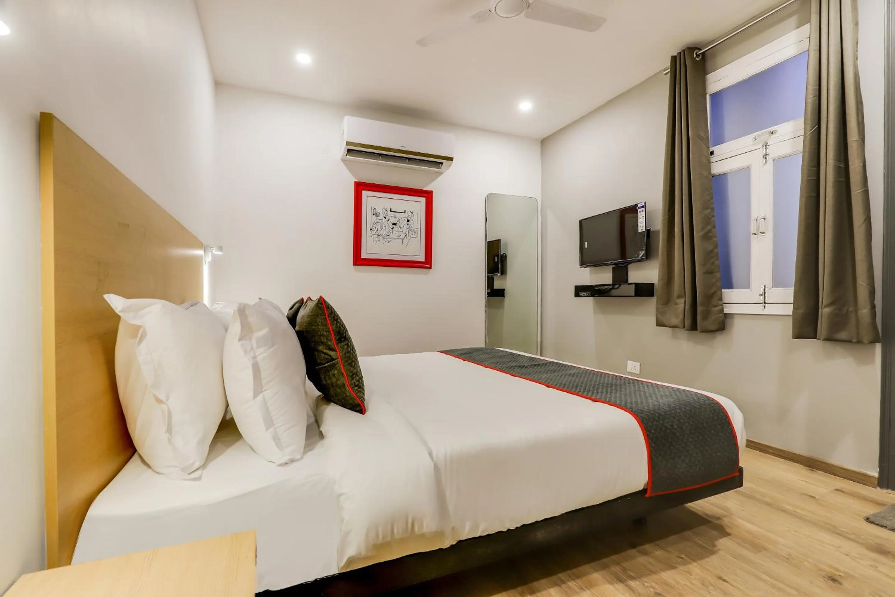 Bedroom, Bed in Townhouse Siddharth Vihar Ghaziabad