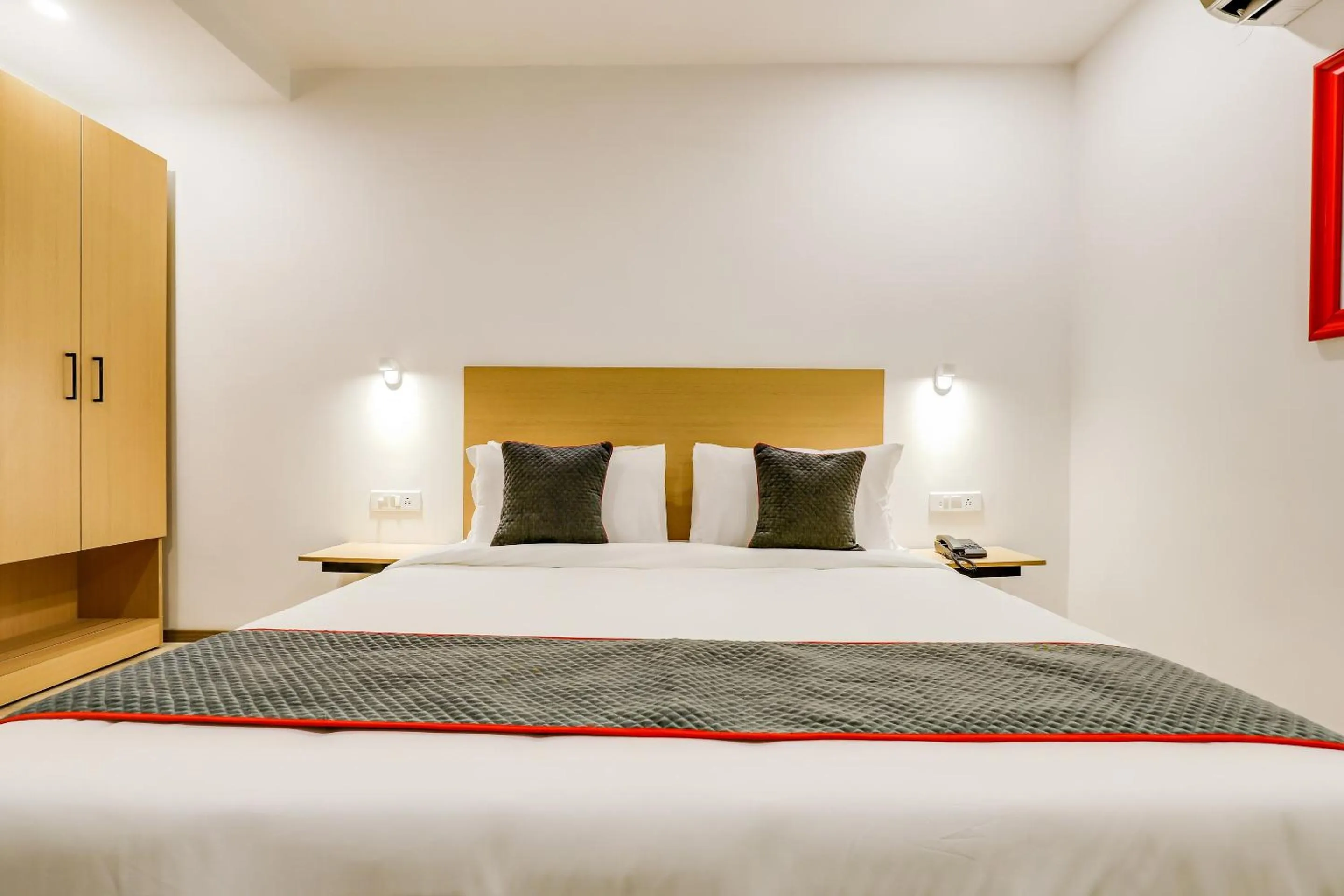 Bedroom, Bed in Townhouse Siddharth Vihar Ghaziabad