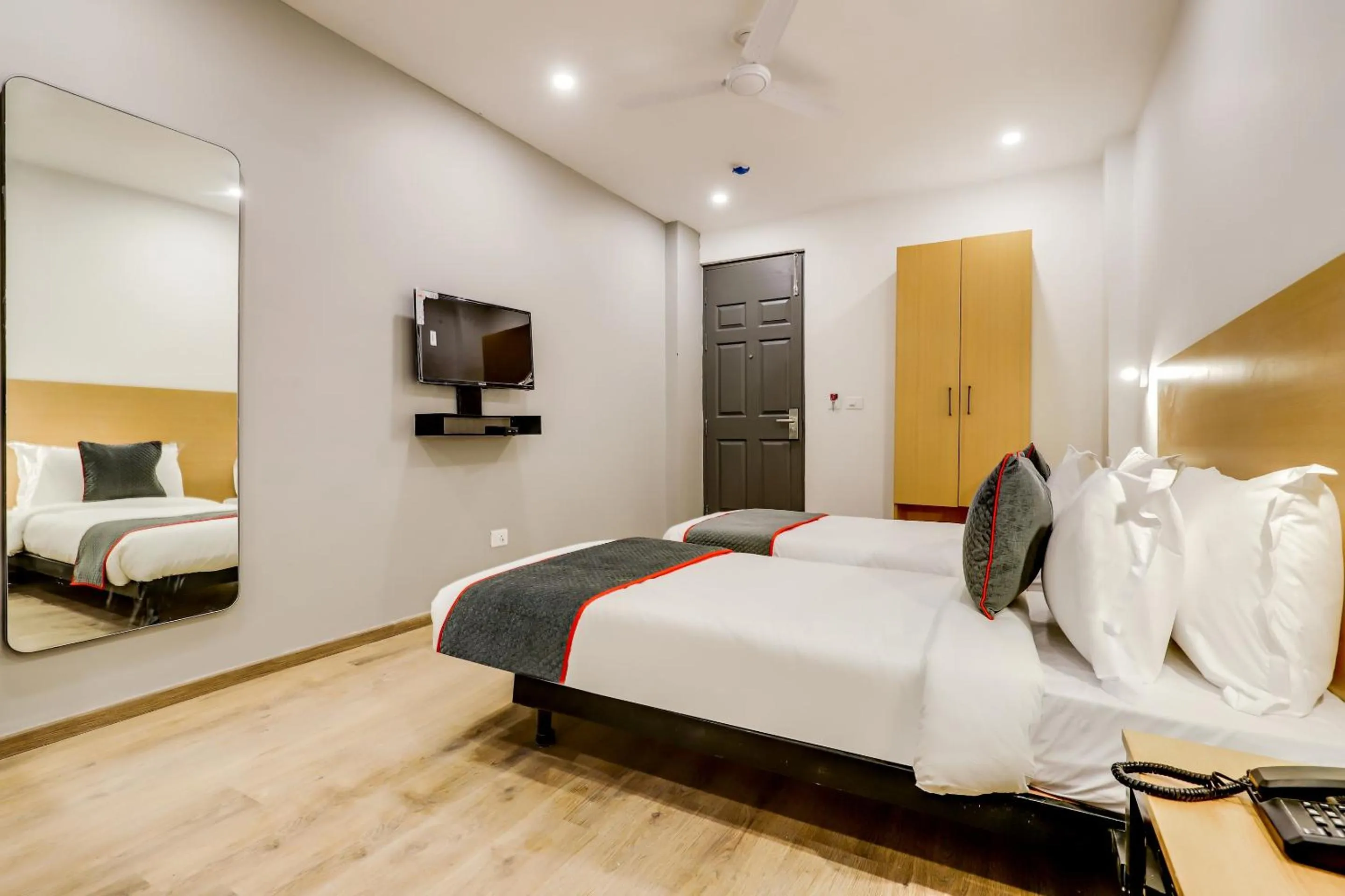 Bedroom, Bed in Townhouse Siddharth Vihar Ghaziabad