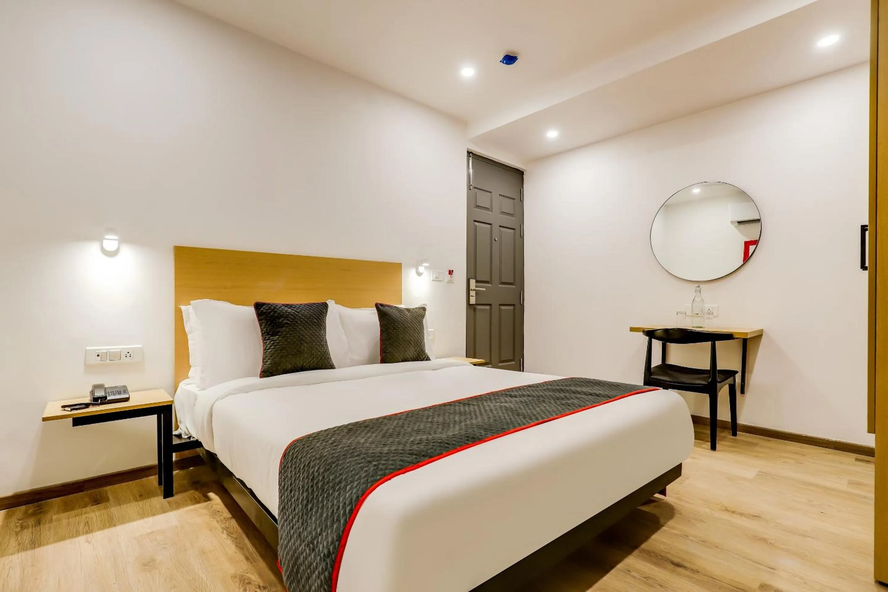 Bedroom, Bed in Townhouse Siddharth Vihar Ghaziabad