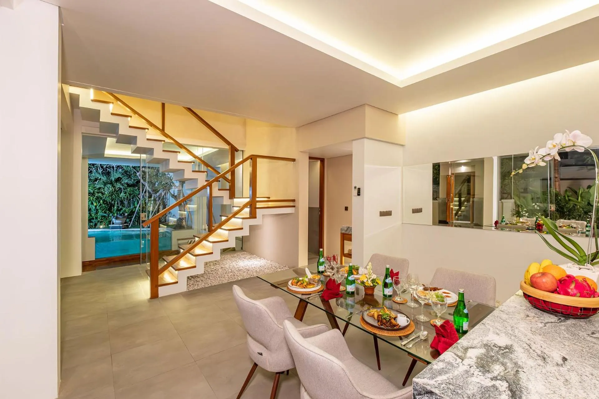 Living room in La Numa Villas Canggu