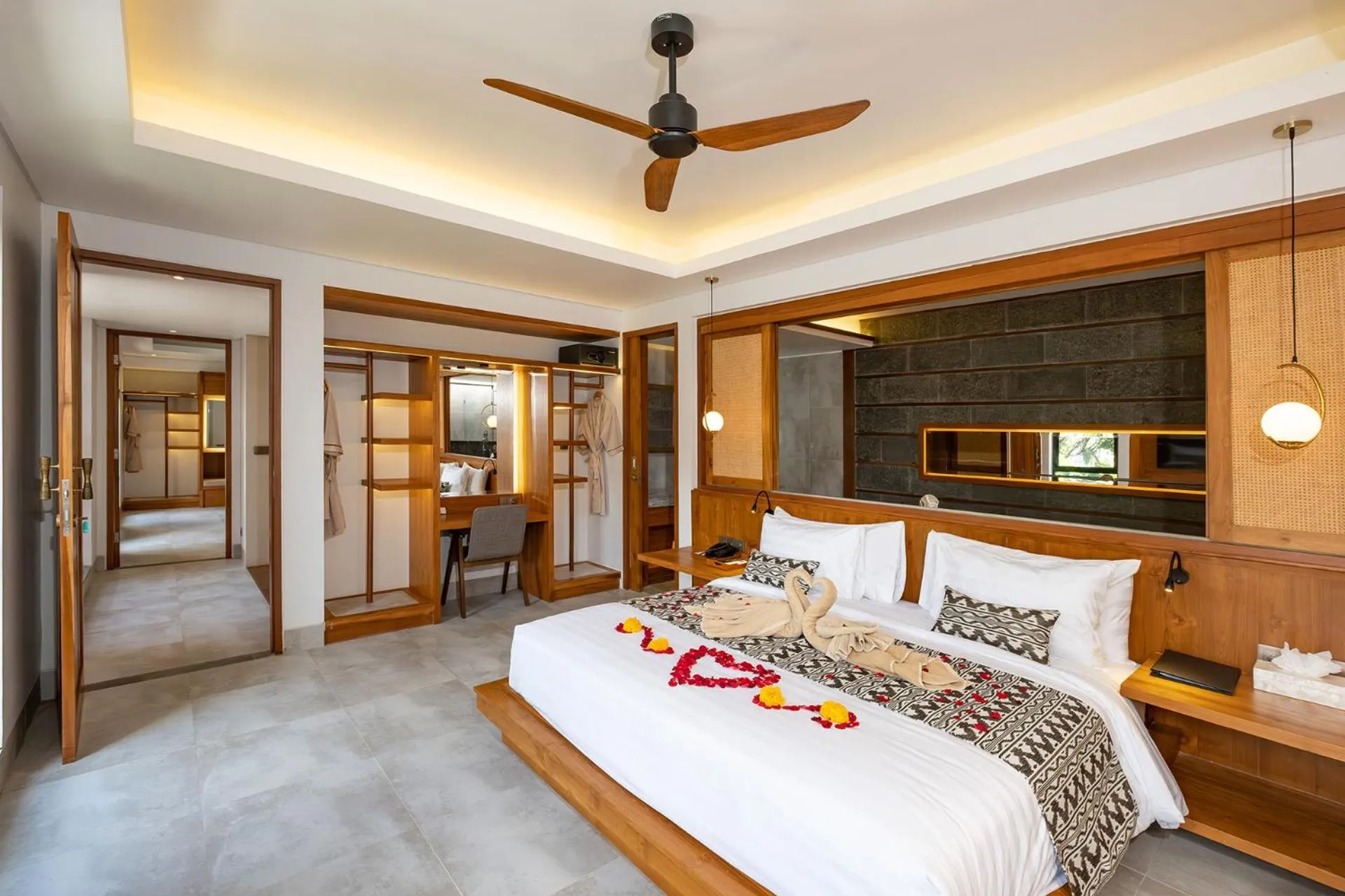 Bedroom, Bed in La Numa Villas Canggu