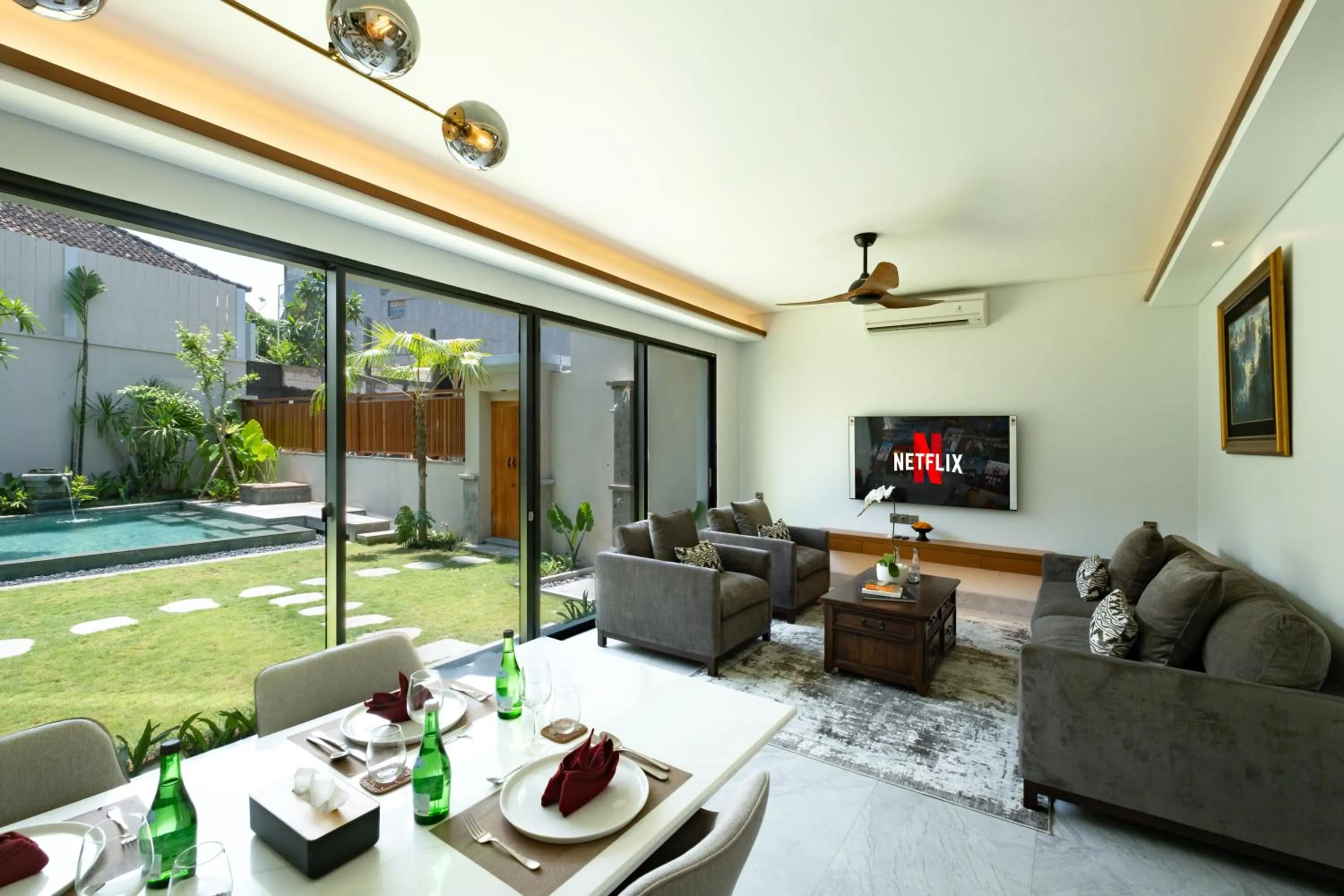 Living room in La Numa Villas Canggu