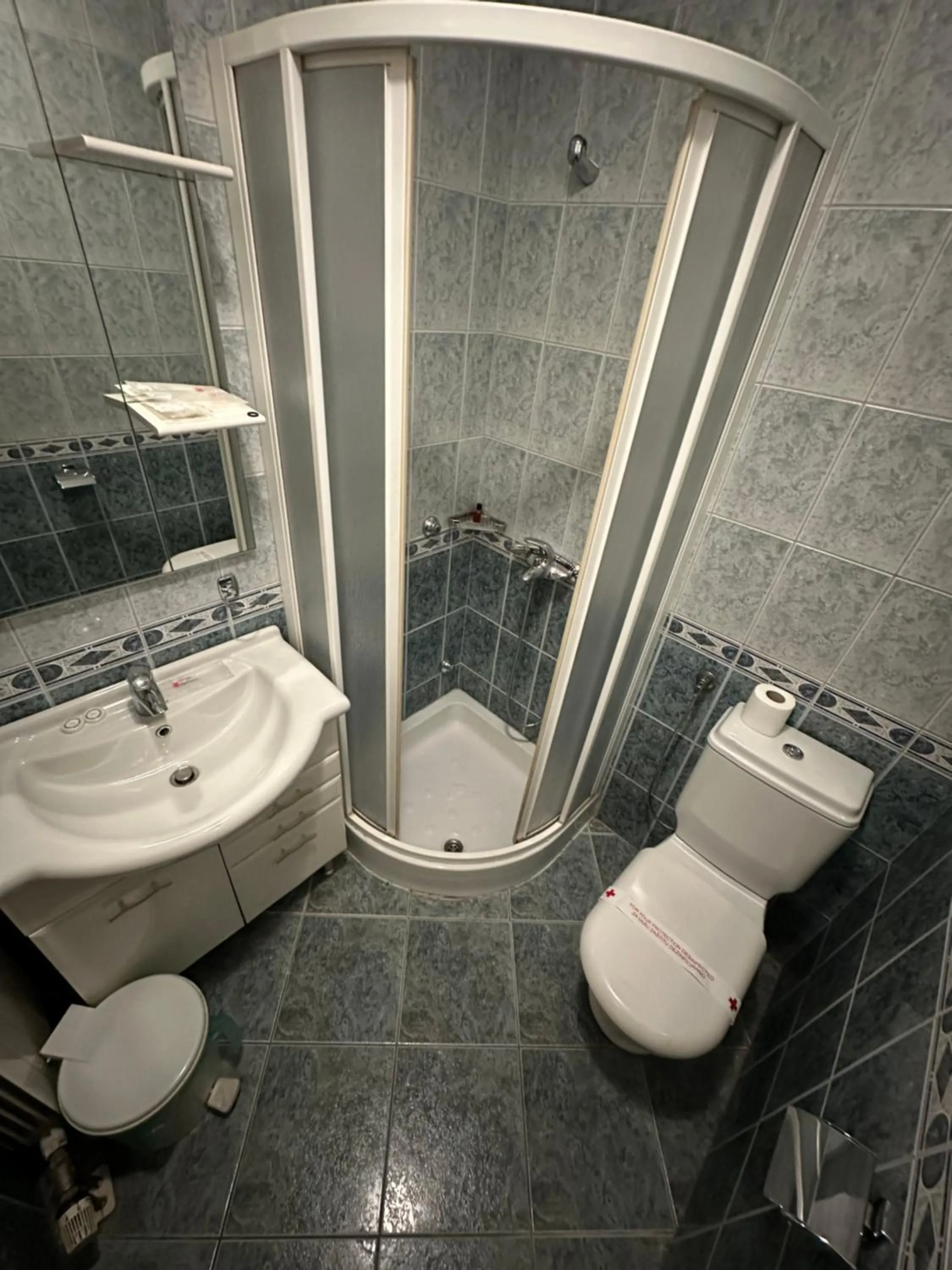 Shower in Hotel Brkić Sarajevo Airport - Free Parking