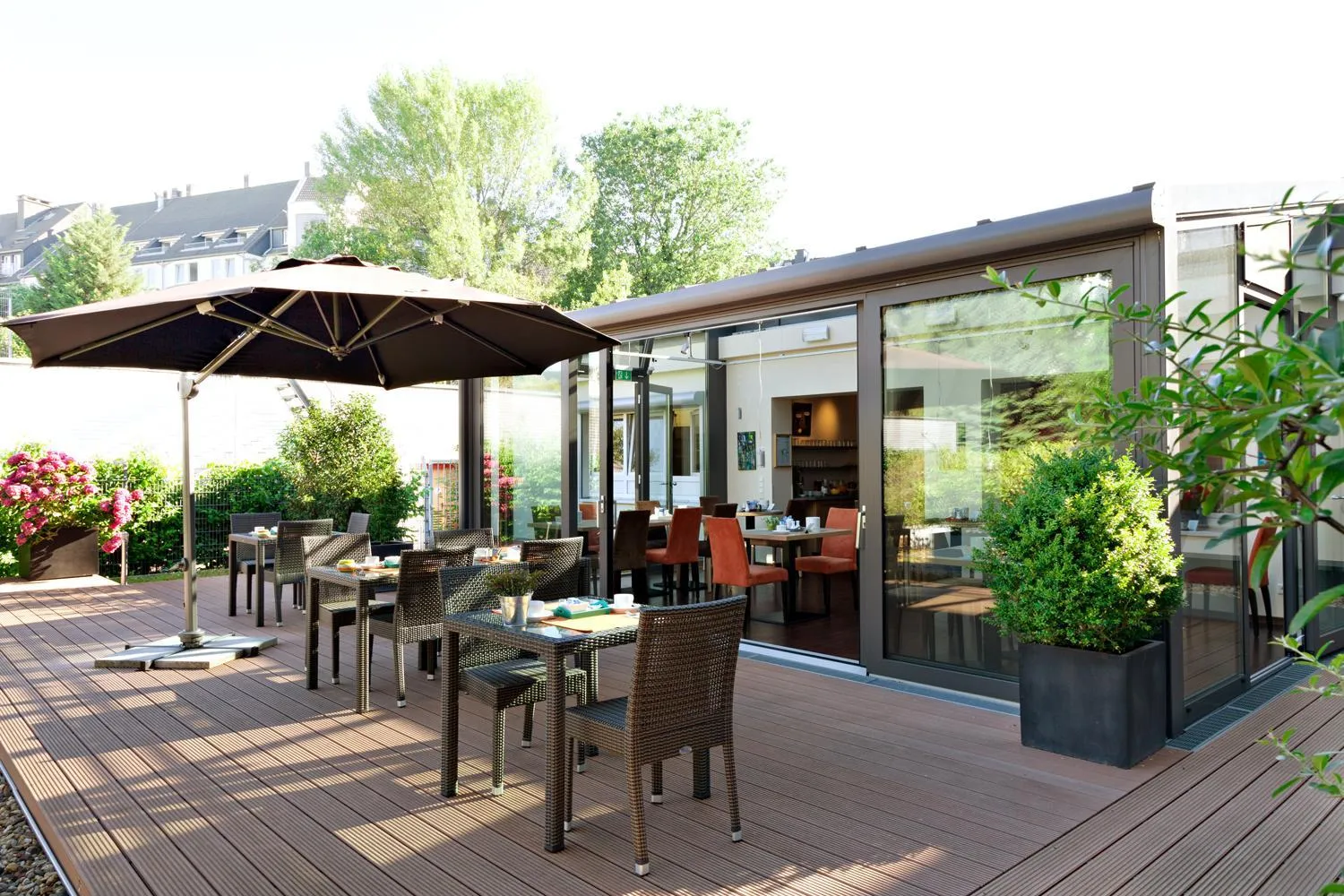 Balcony/Terrace in Hotel Imperial Düsseldorf Superior - Sure Collection by Best Western