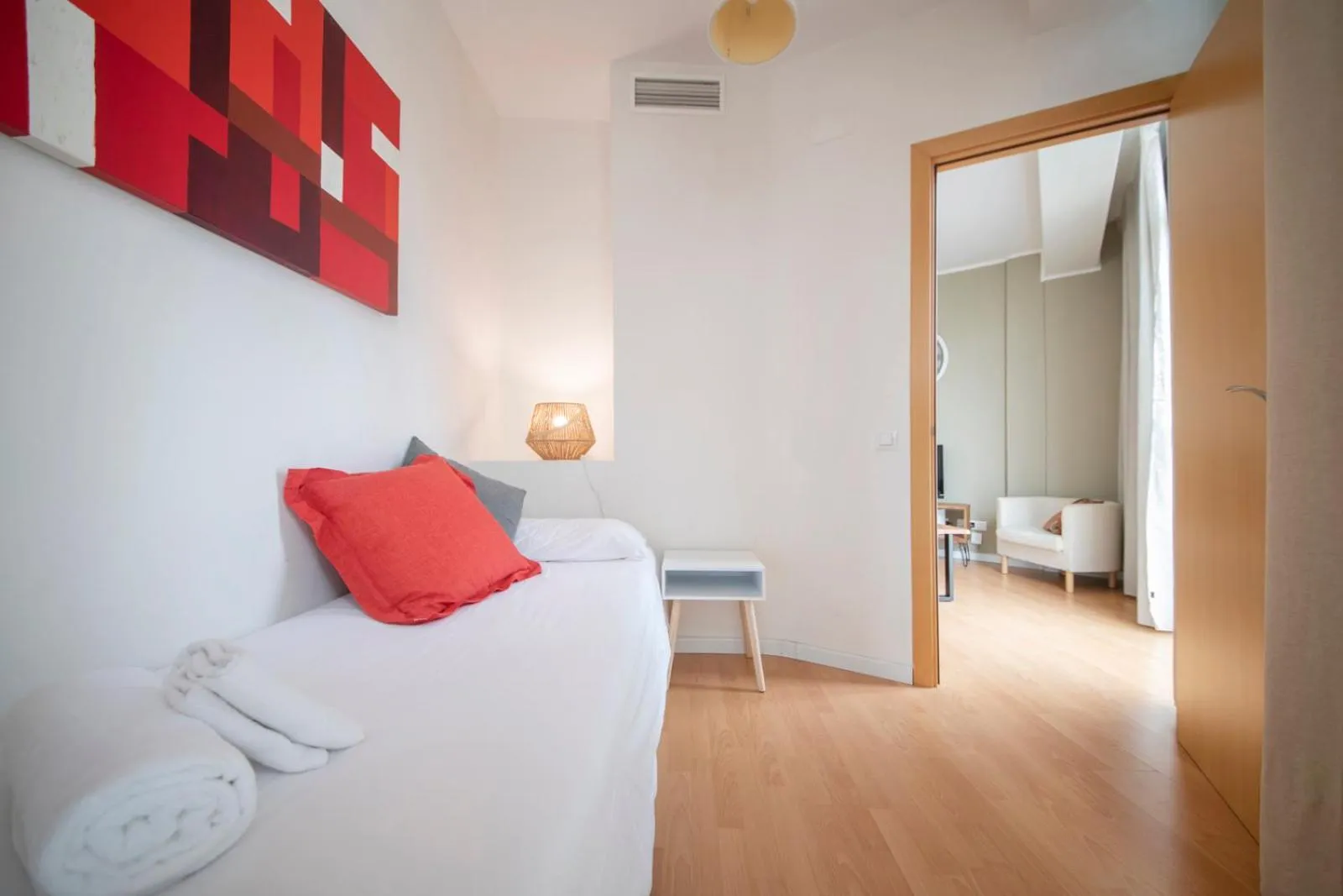 Bedroom, Bed in You Stylish Sagrada Familia Apartments