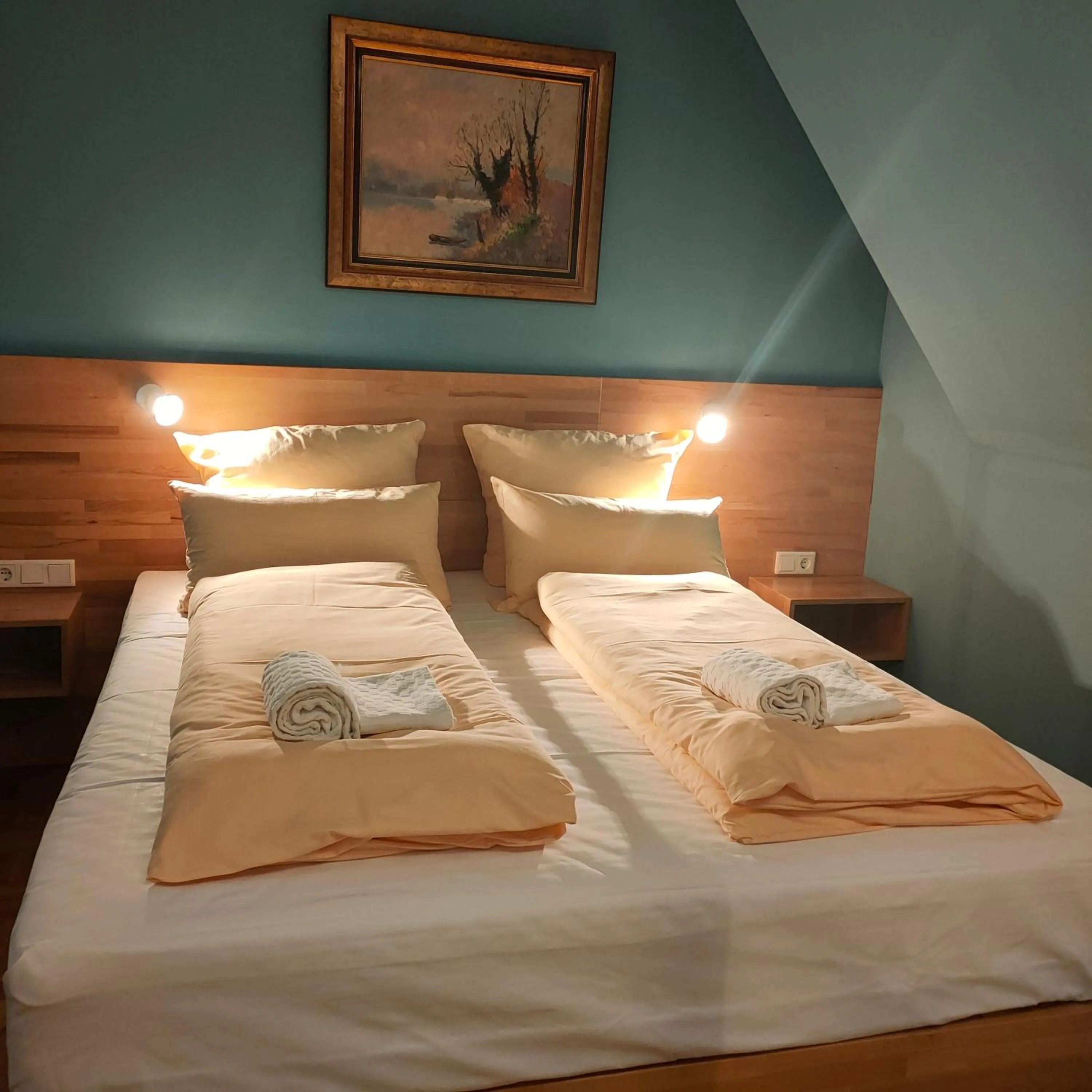 Bed in Hotel Residenz Duesseldorf