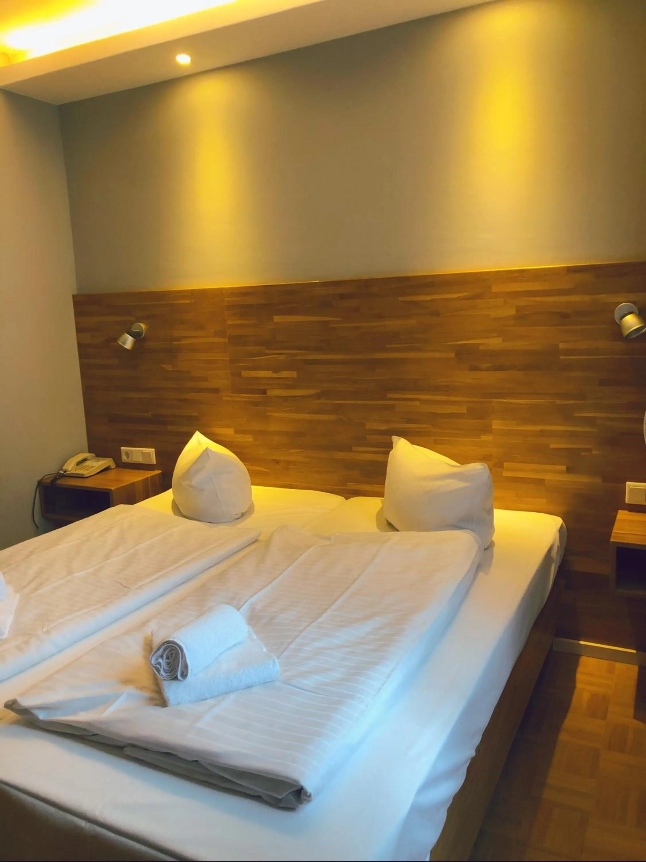 Decorative detail, Bed in Hotel Residenz Duesseldorf