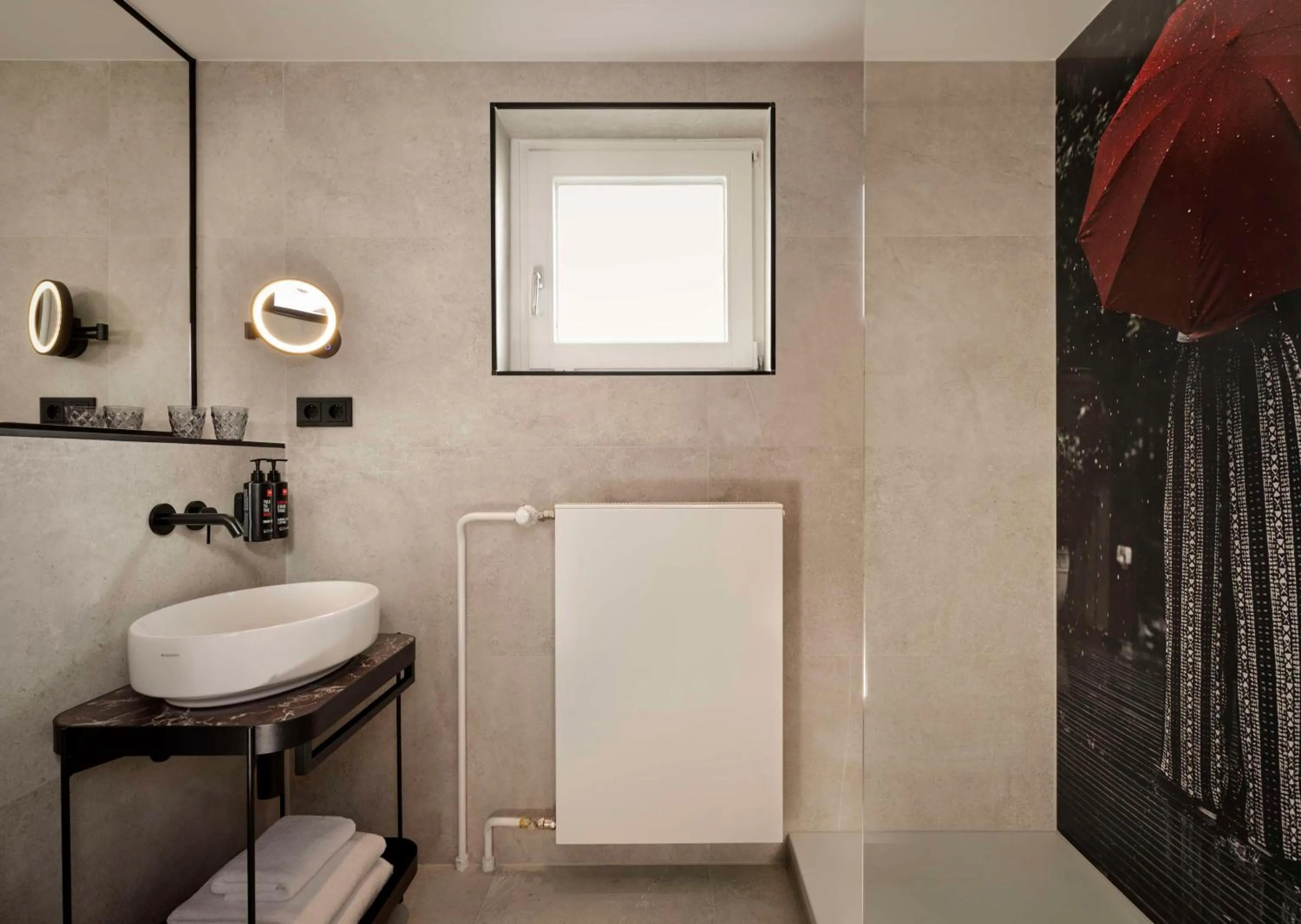 Bathroom in Radisson RED Berlin Kudamm