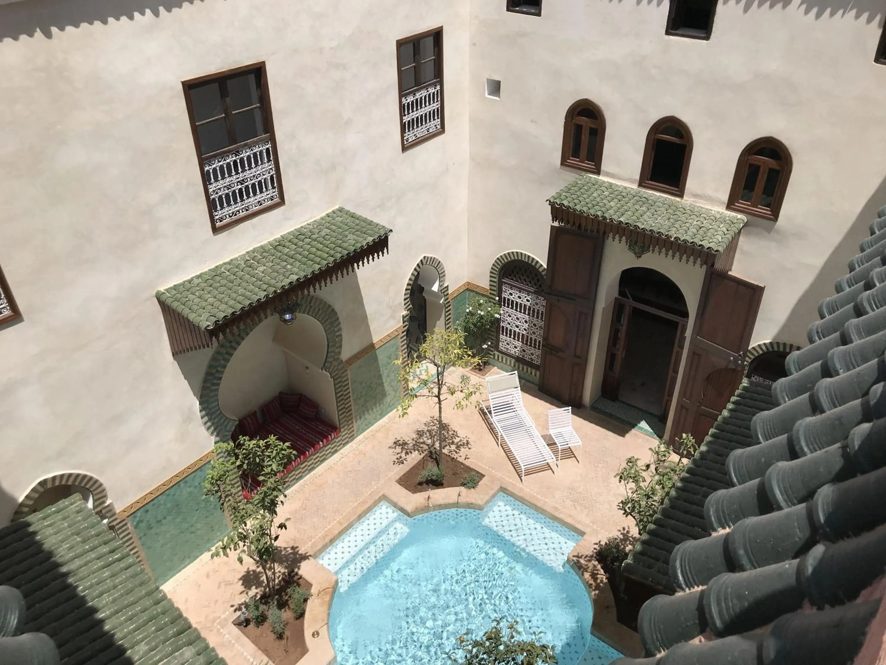 Pool view in Riad Aventurine