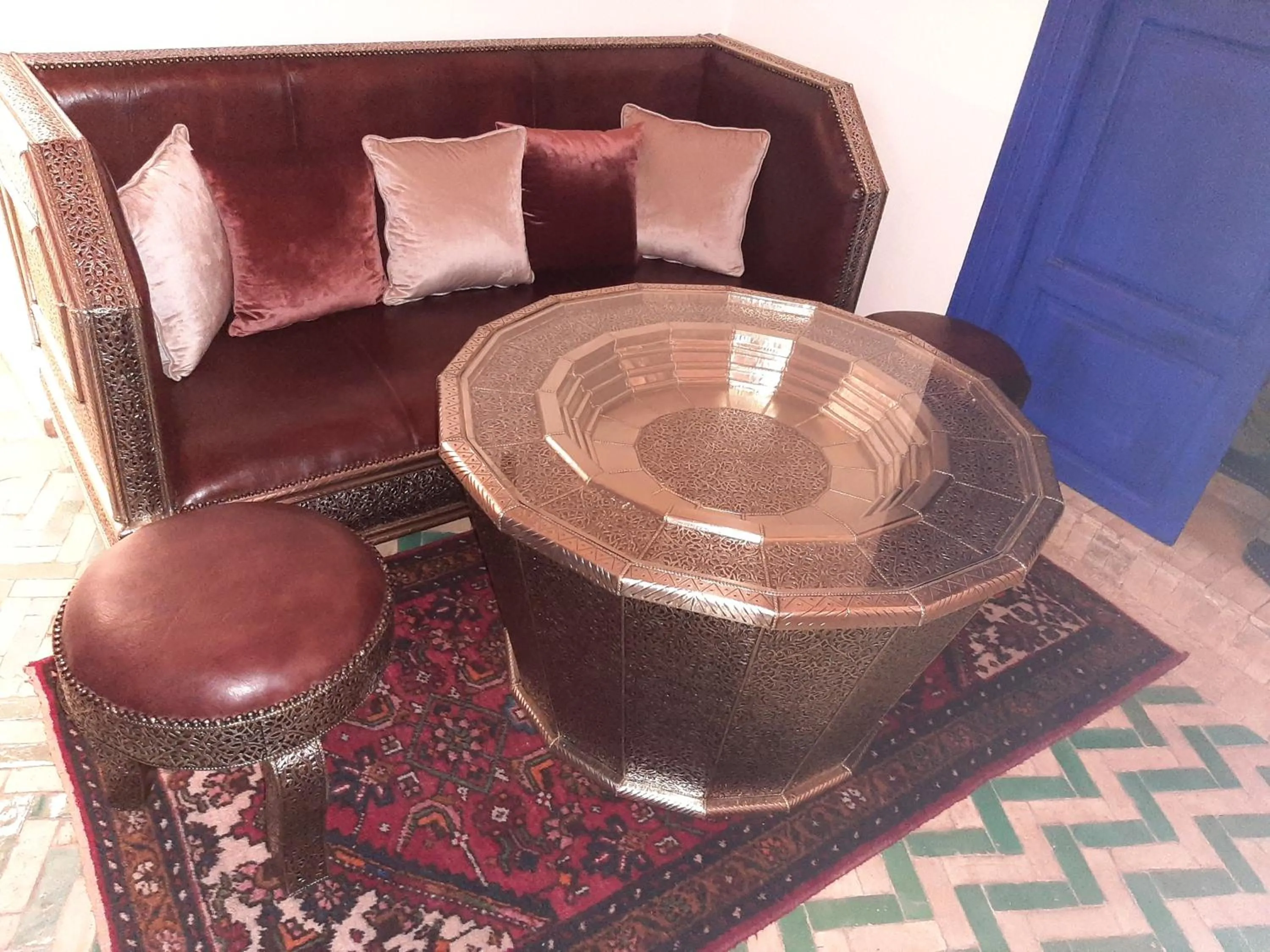 Seating area in Riad Aventurine