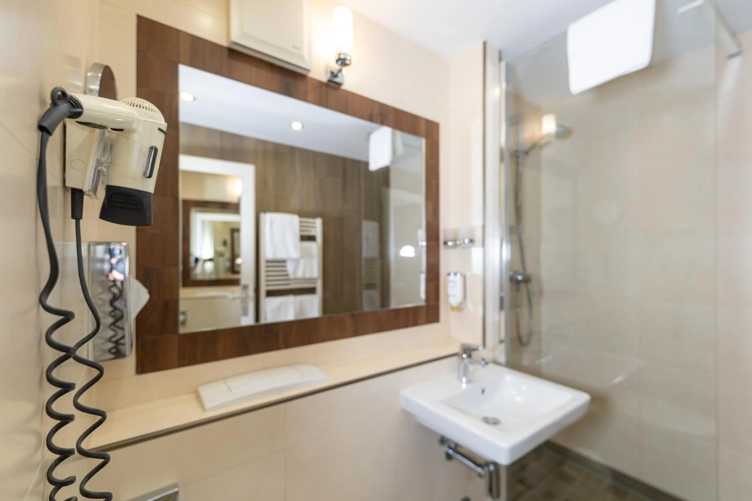 Shower in Akzent Hotel Am Goldenen Strauss