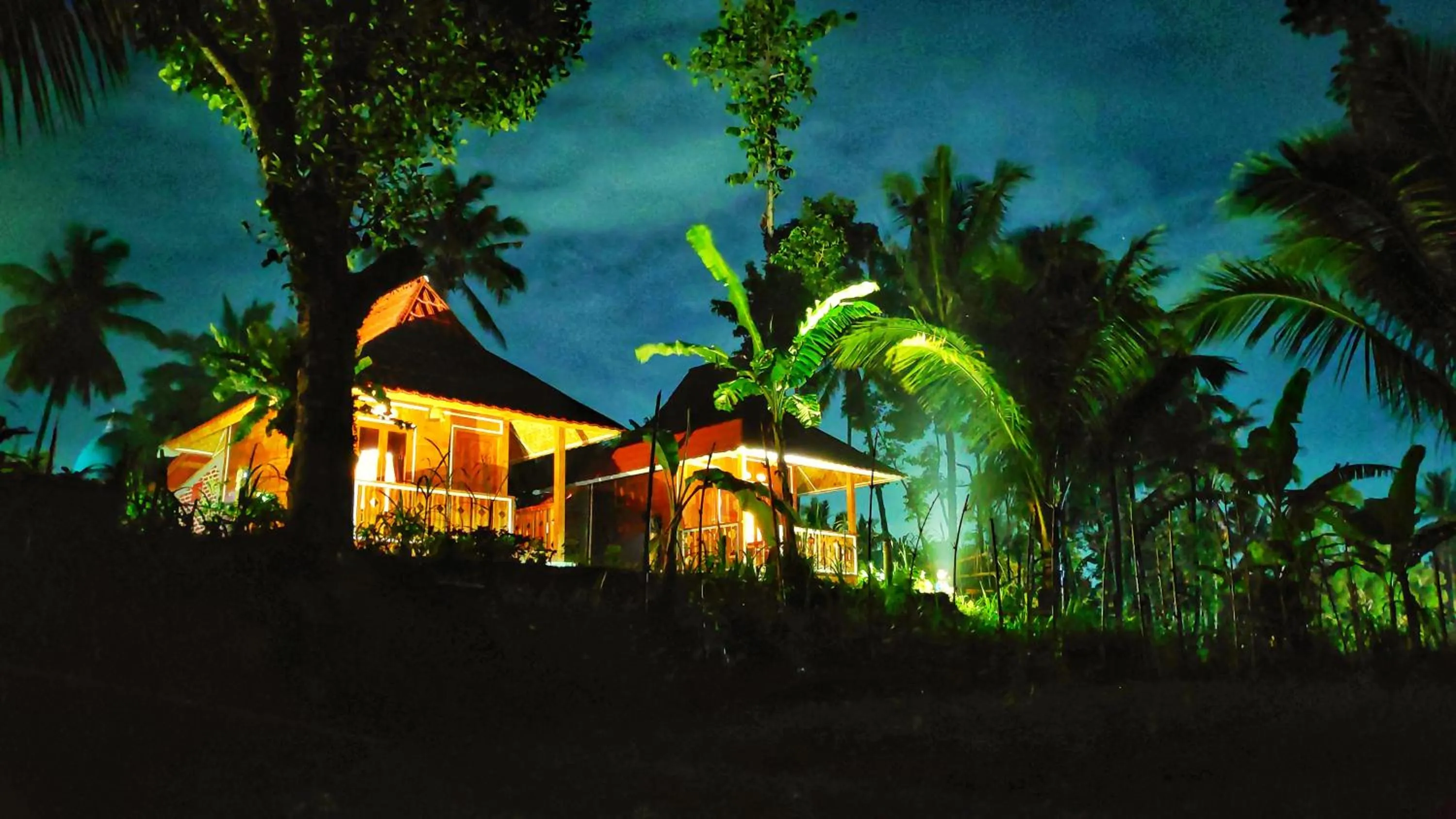 Garden in Wina Wani Bungalows Tetebatu