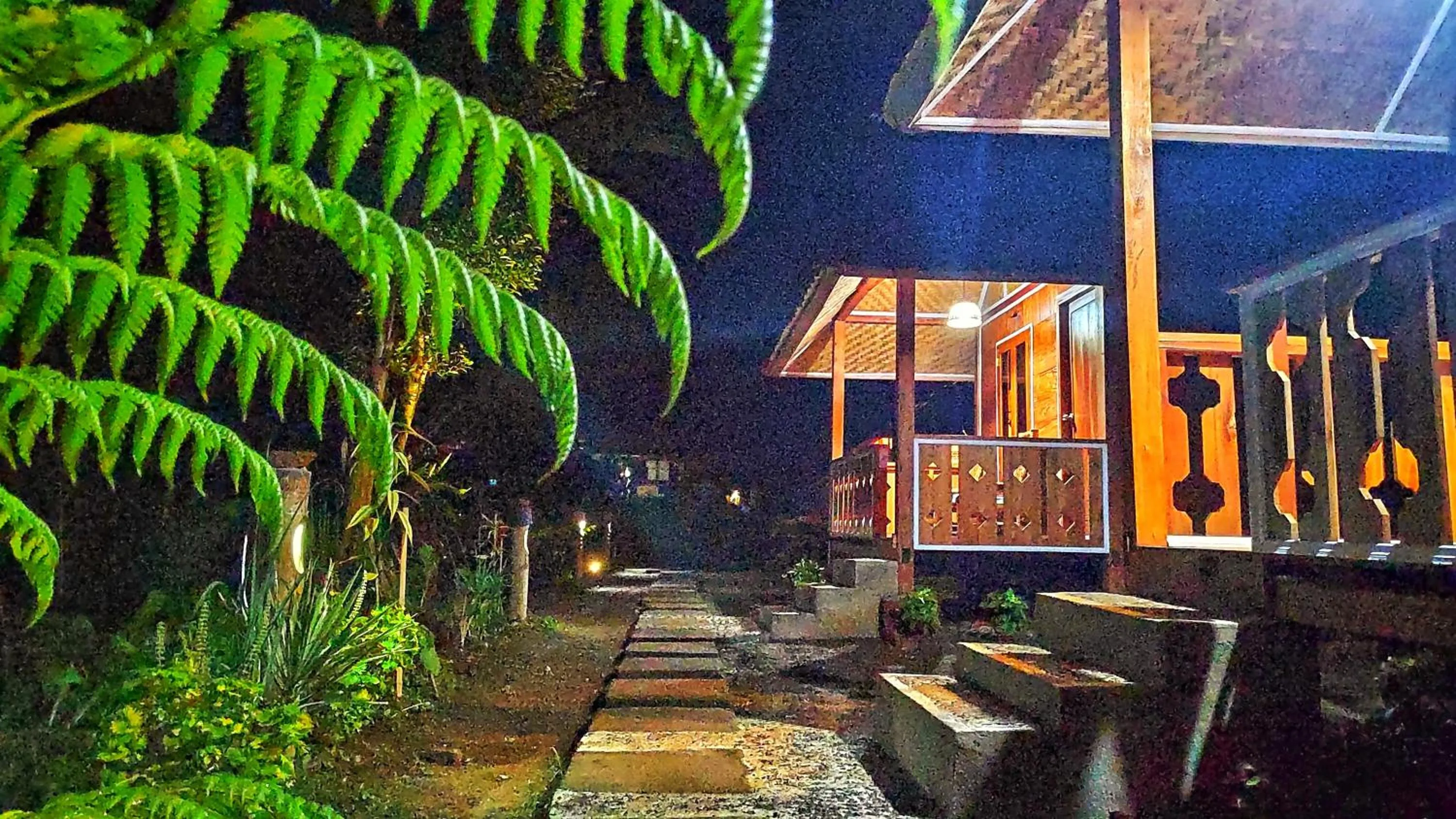 Garden in Wina Wani Bungalows Tetebatu