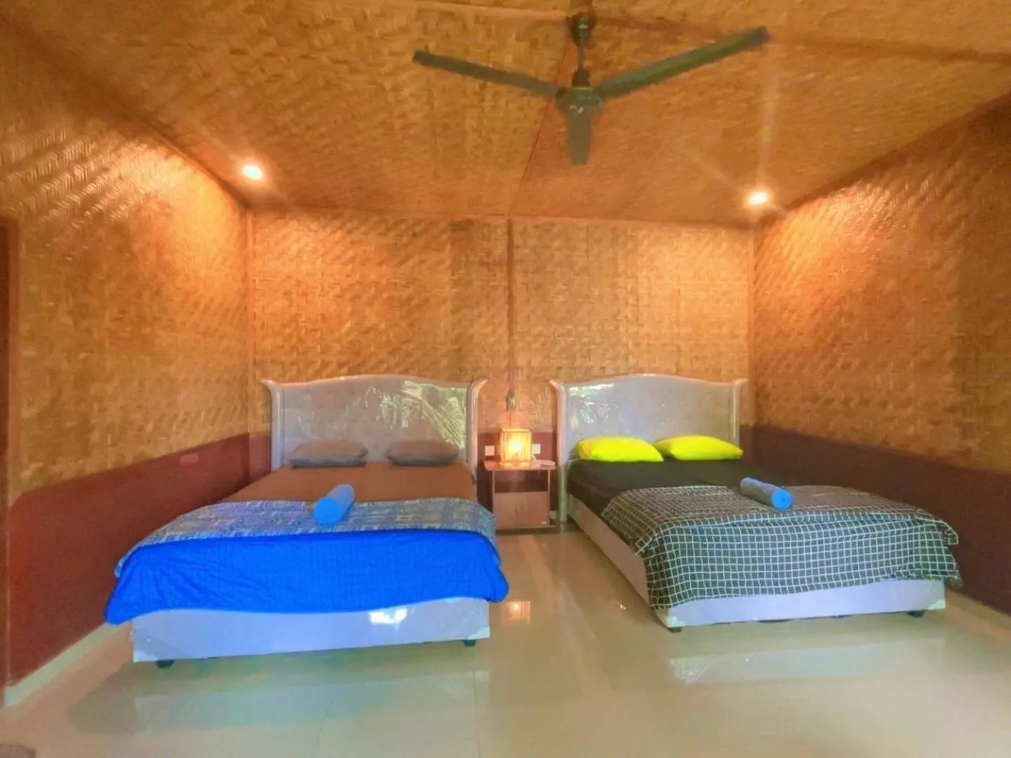 Bed in Wina Wani Bungalows Tetebatu