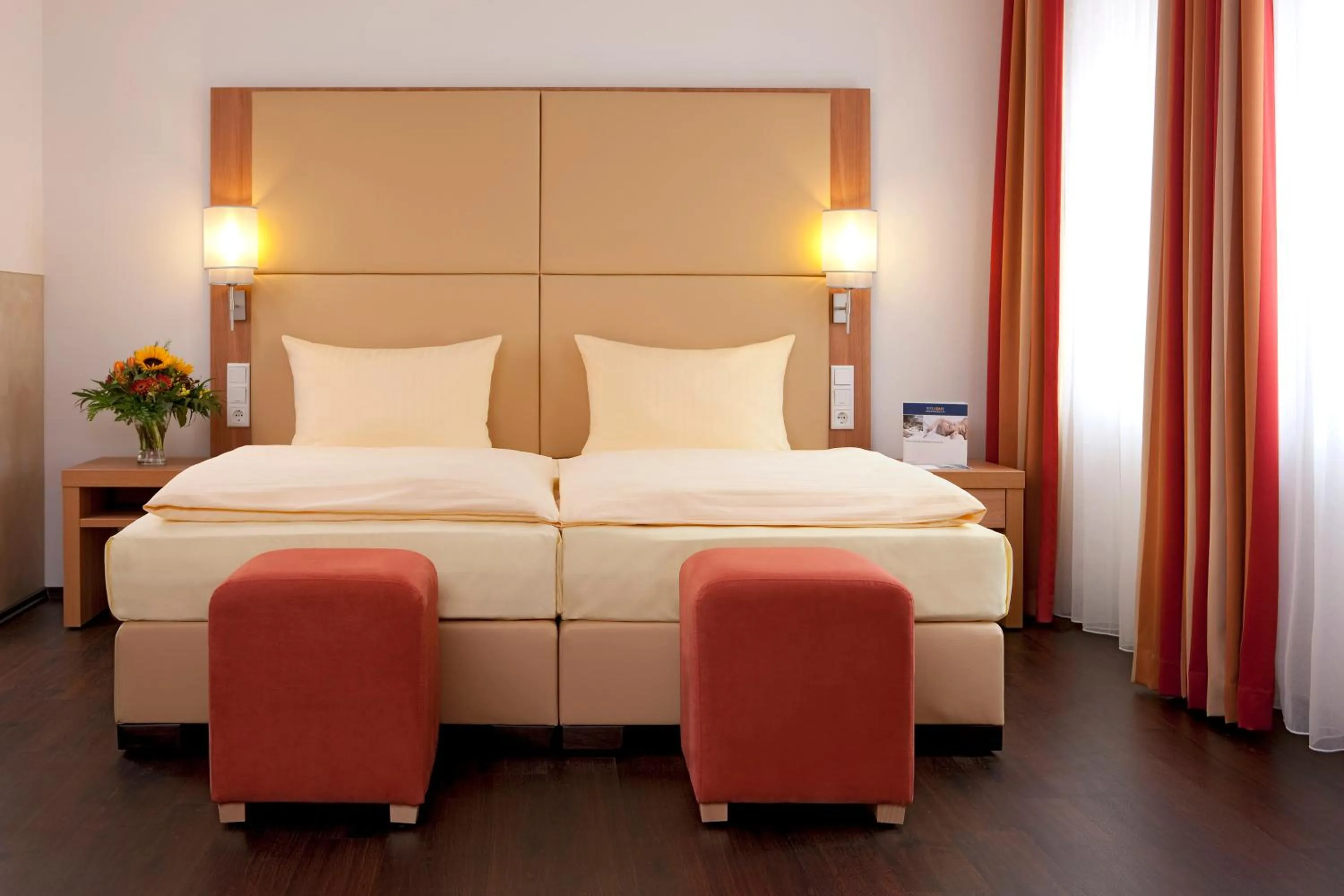 View (from property/room), Bed in Welcome Hotel Marburg