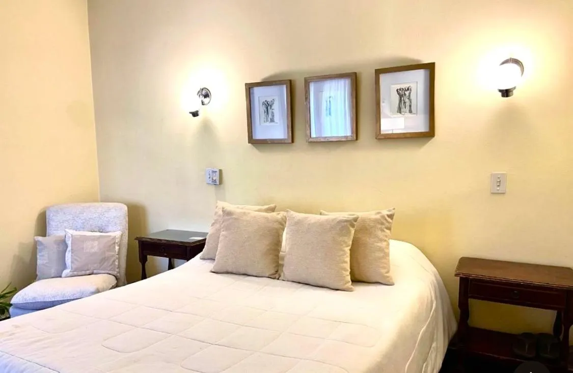 Bed in Hotel Villa Inés Mendoza