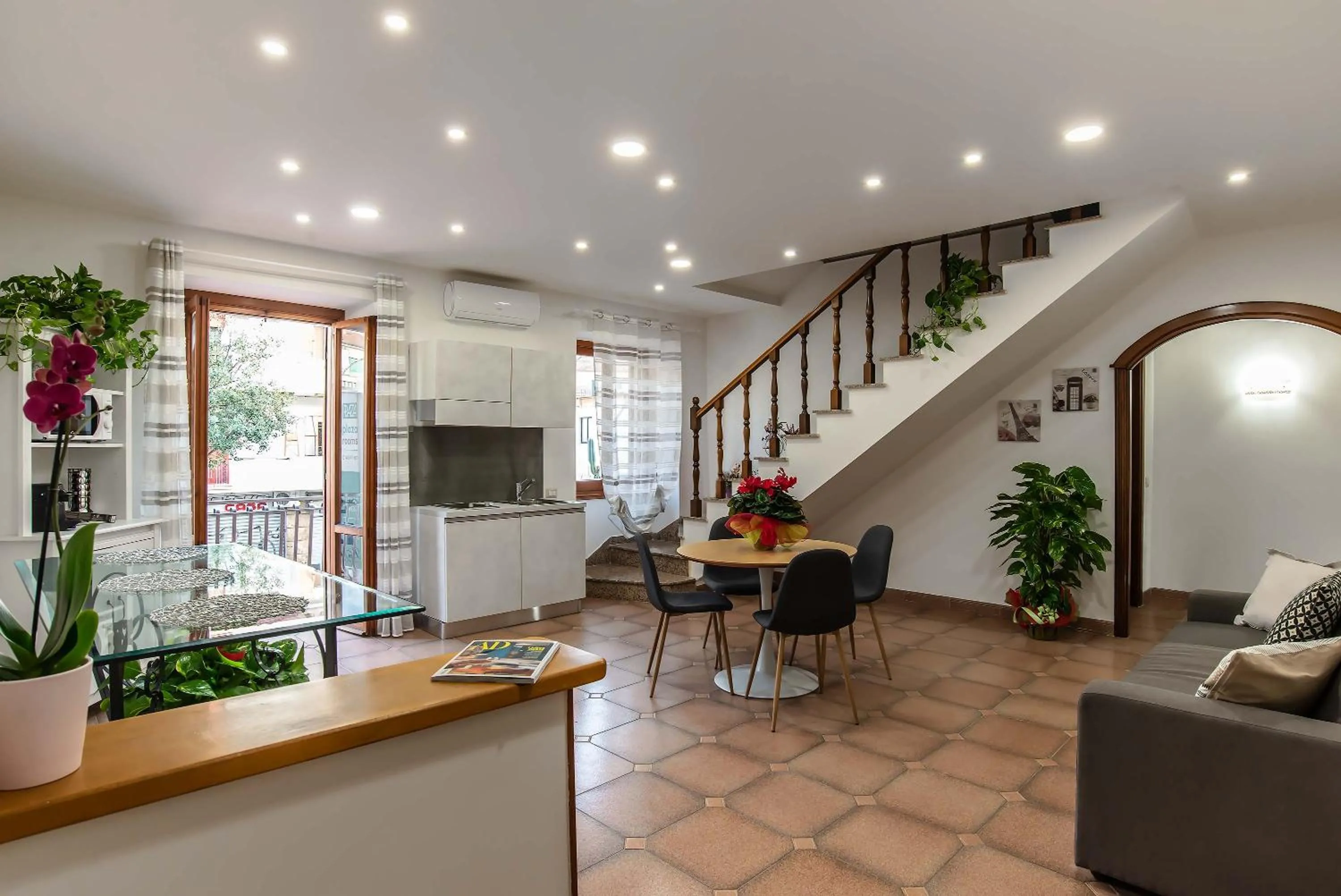 Living room in Plaza Rooms Ciampino