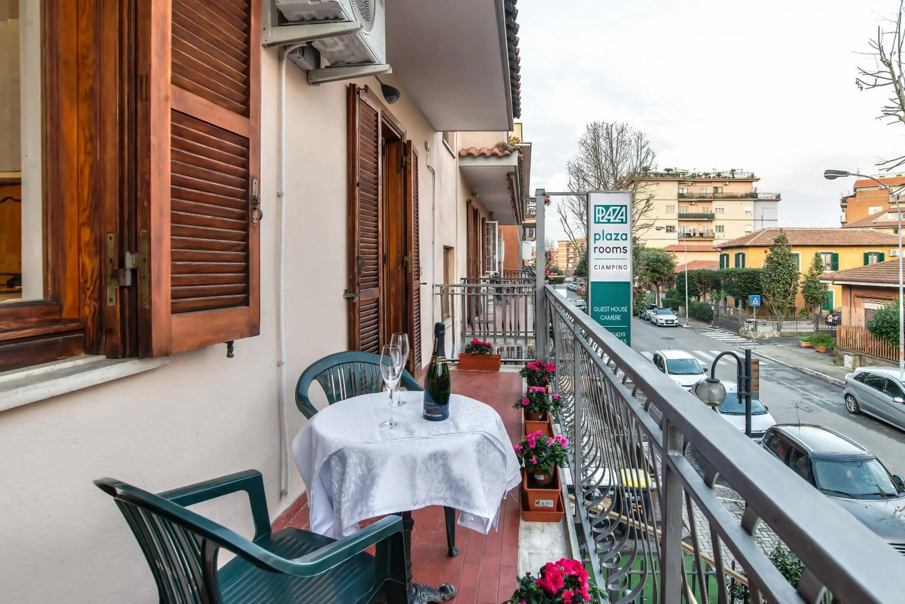 Balcony/Terrace in Plaza Rooms Ciampino